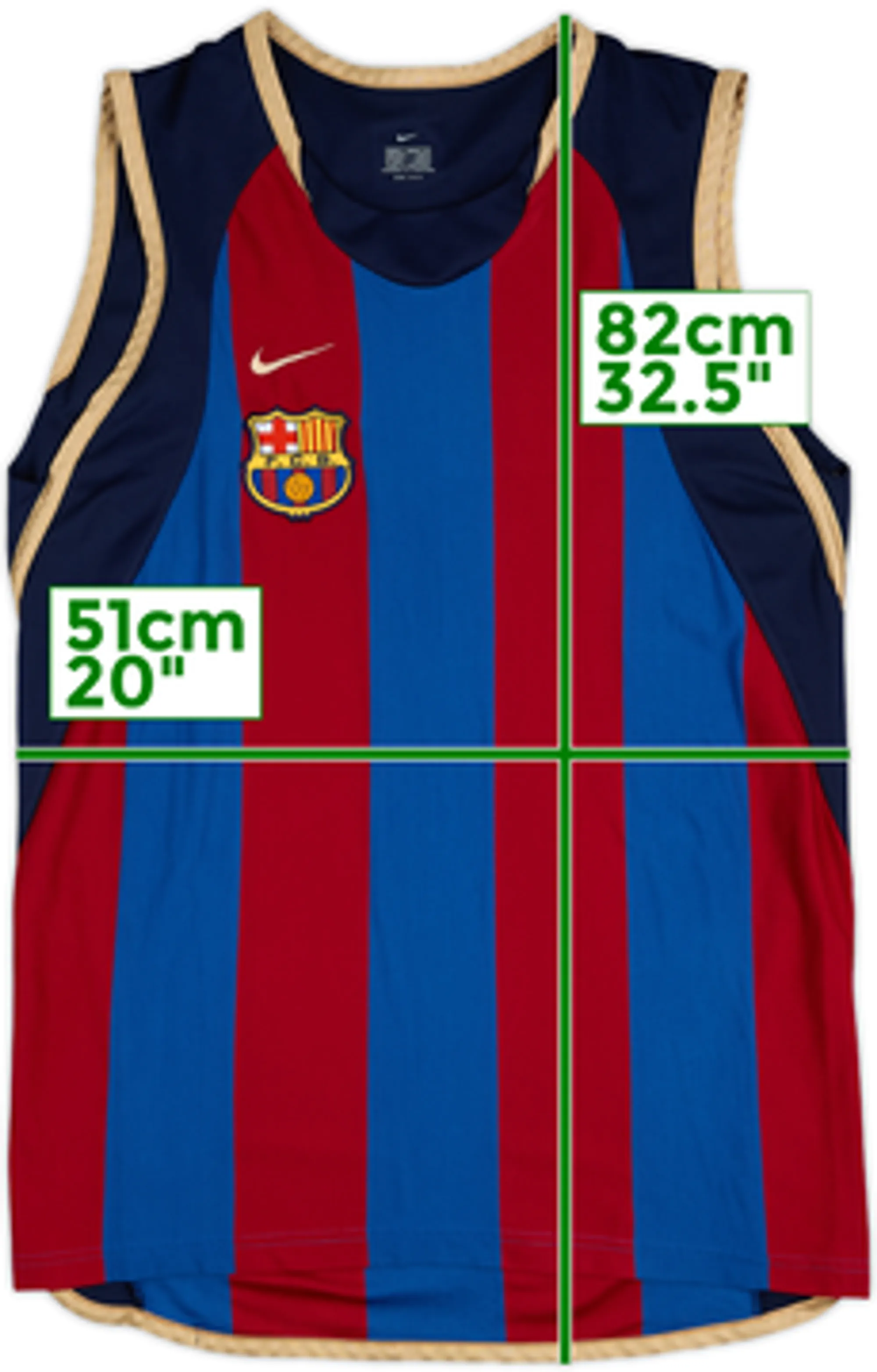 2001-02 Barcelona Basketball Home Vest - 10/10 - (M)