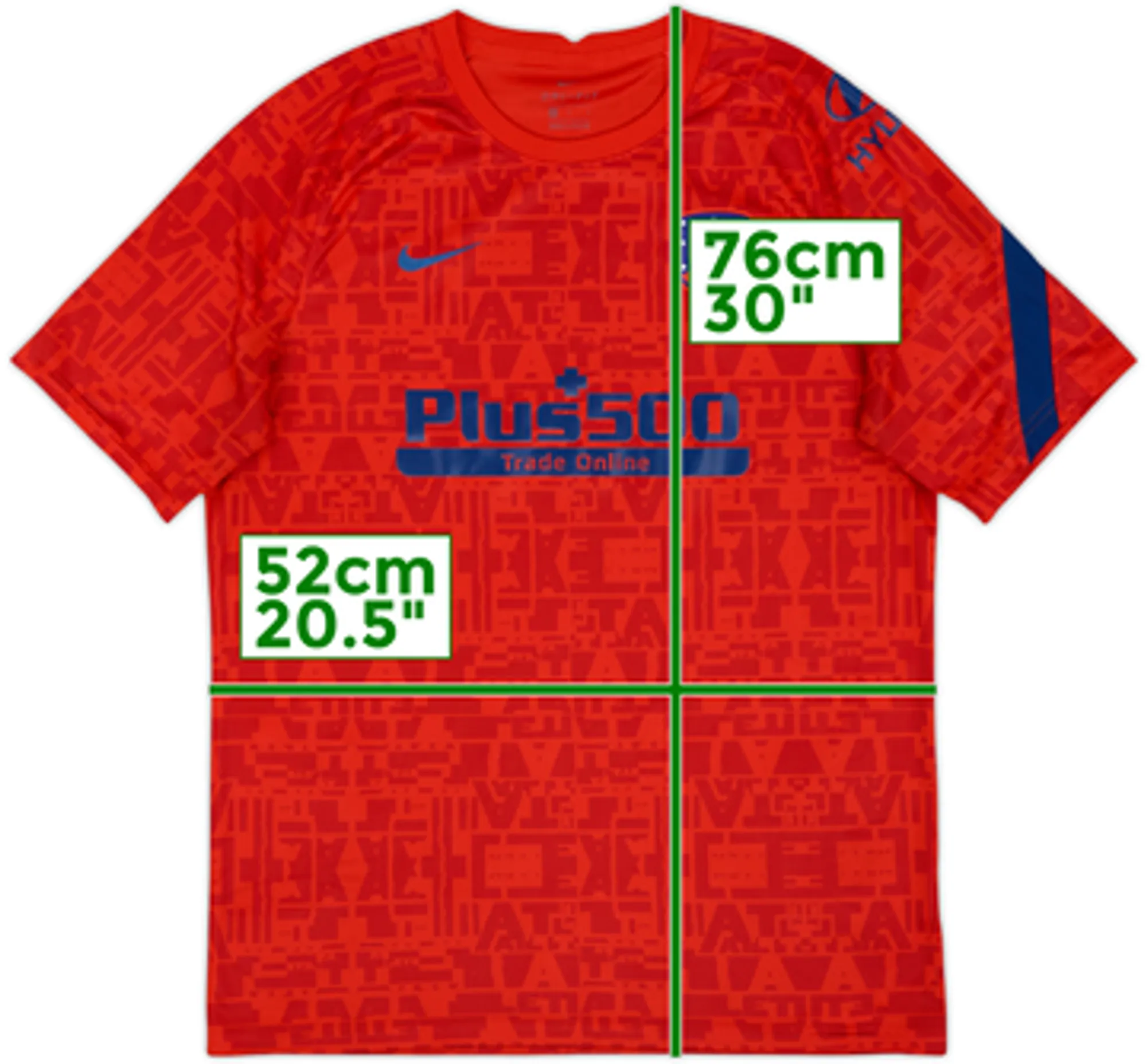 2020-21 Atletico Madrid Nike Pre-Match Training Shirt - 7/10 - (L)