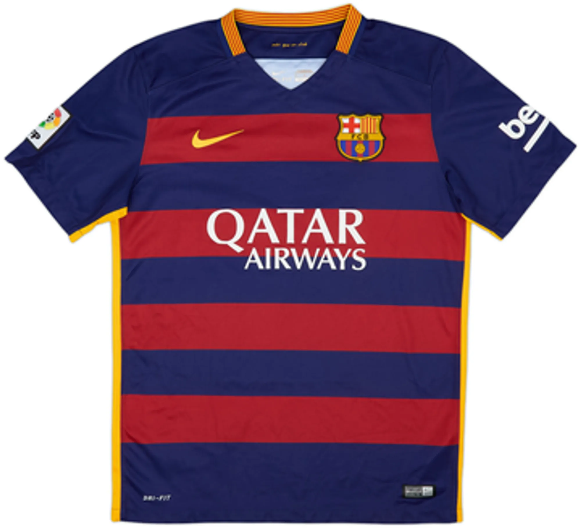 2015-16 Barcelona Home Shirt De Boer #5 - 9/10 - (M)
