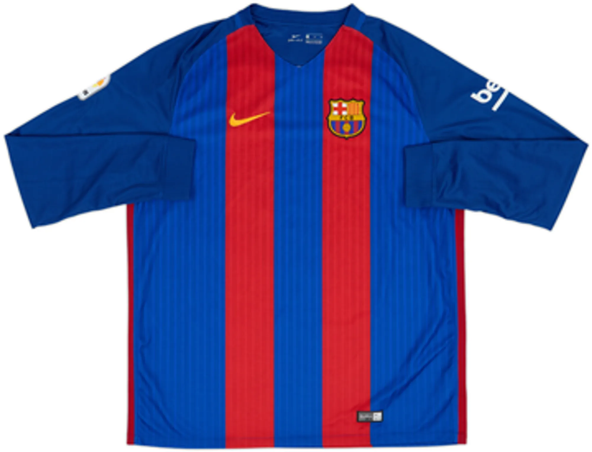2016-17 Barcelona Home L/S Shirt Messi #10 - 10/10 - (XL)