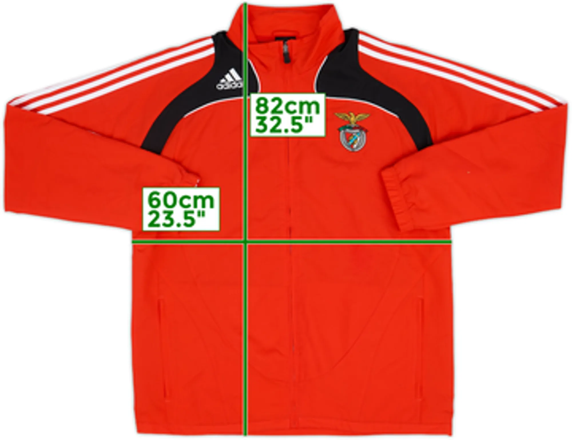 2008-09 Benfica adidas Track Jacket - 8/10 - (L/XL)