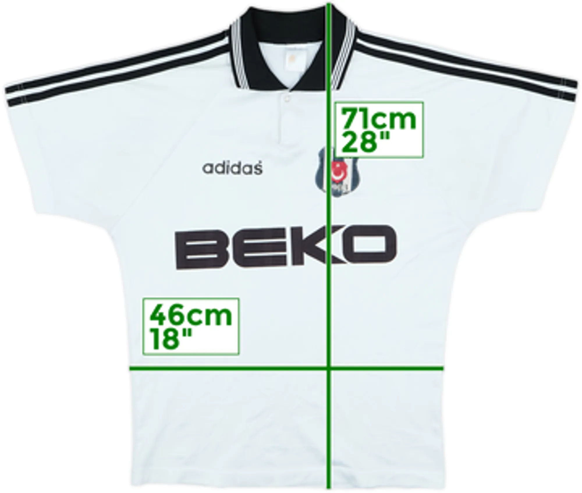 1996-98 Besiktas Home Shirt - 6/10 - (S)