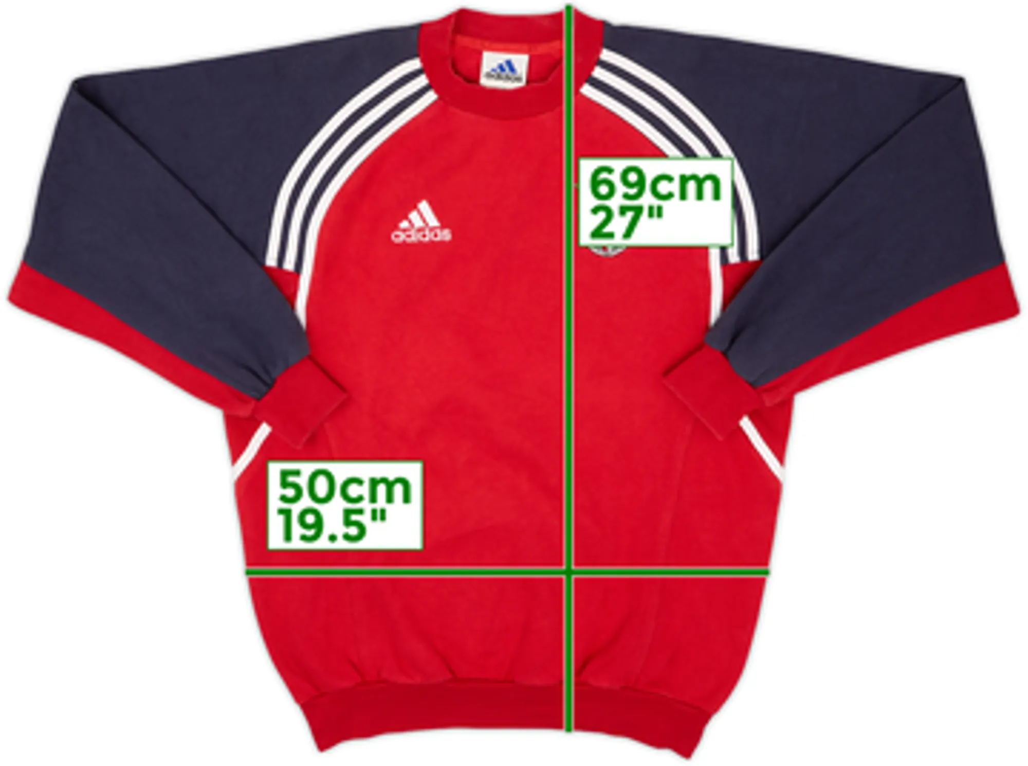 1999-00 Benfica adidas Sweat Top - 8/10 - (S)