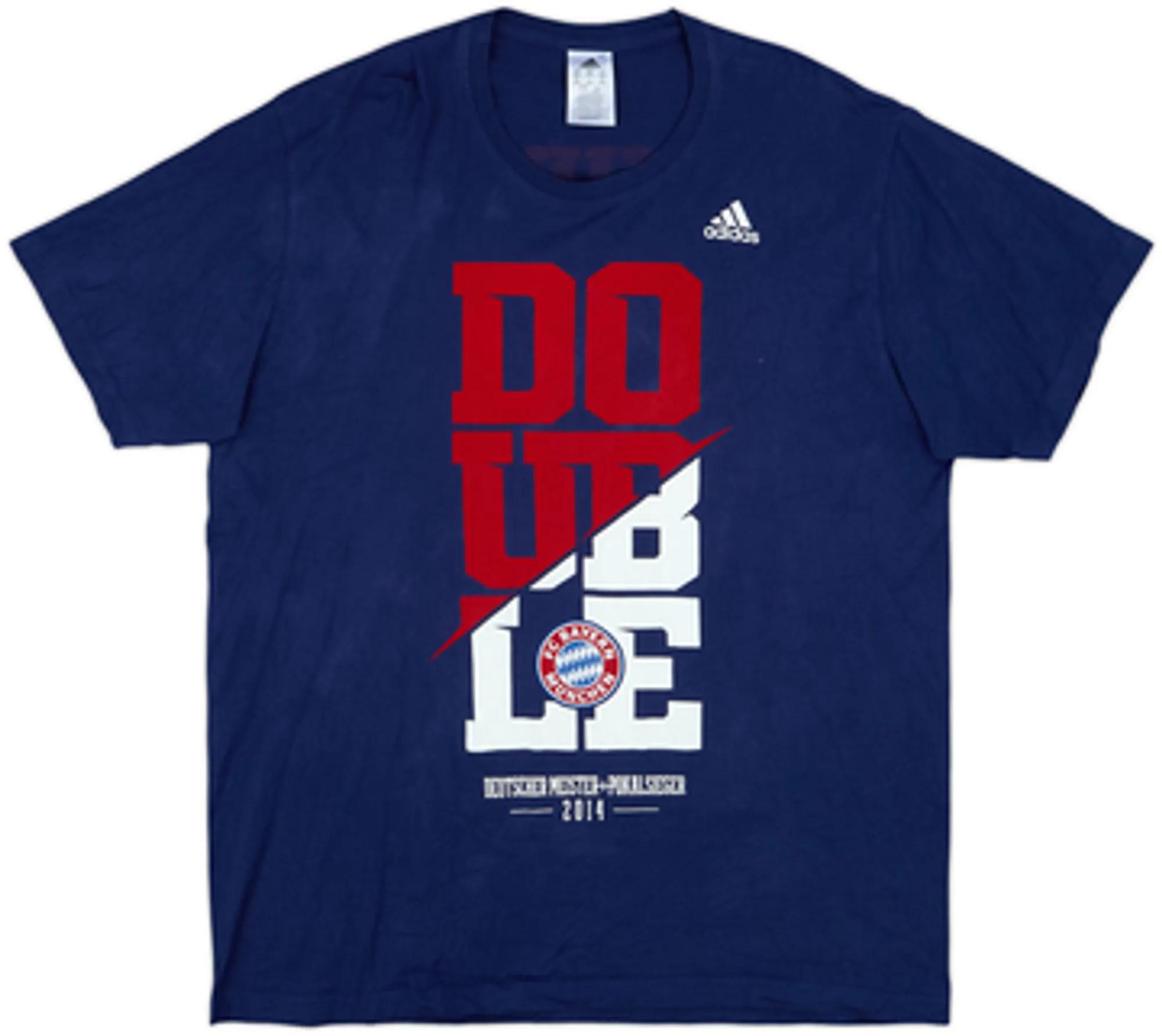 2013-14 Bayern Munich adidas 'Double' Graphic Tee - 7/10 - (XXL)