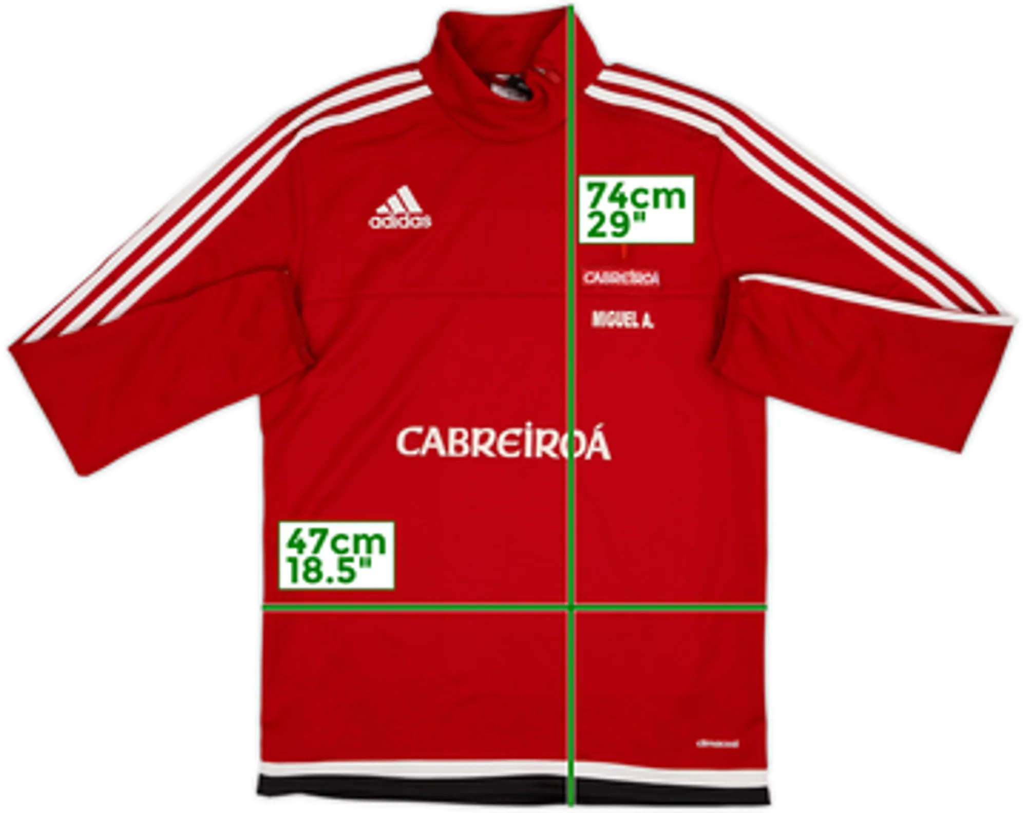2015-16 Celta Vigo Staff Issue adidas 1/4 Zip Training Top - 8/10 - (S)
