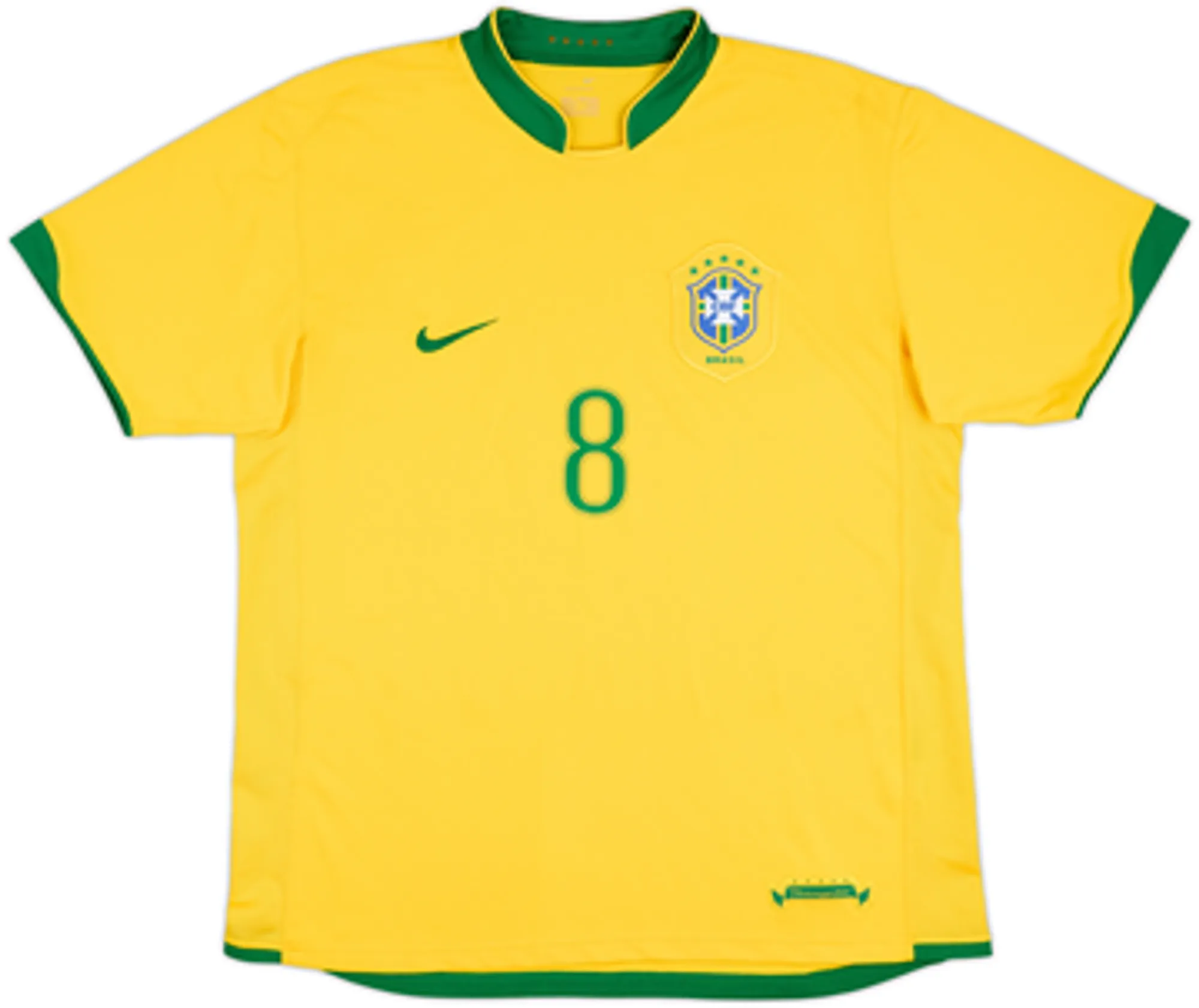 2006-08 Brazil Home Shirt Kaka #8EL