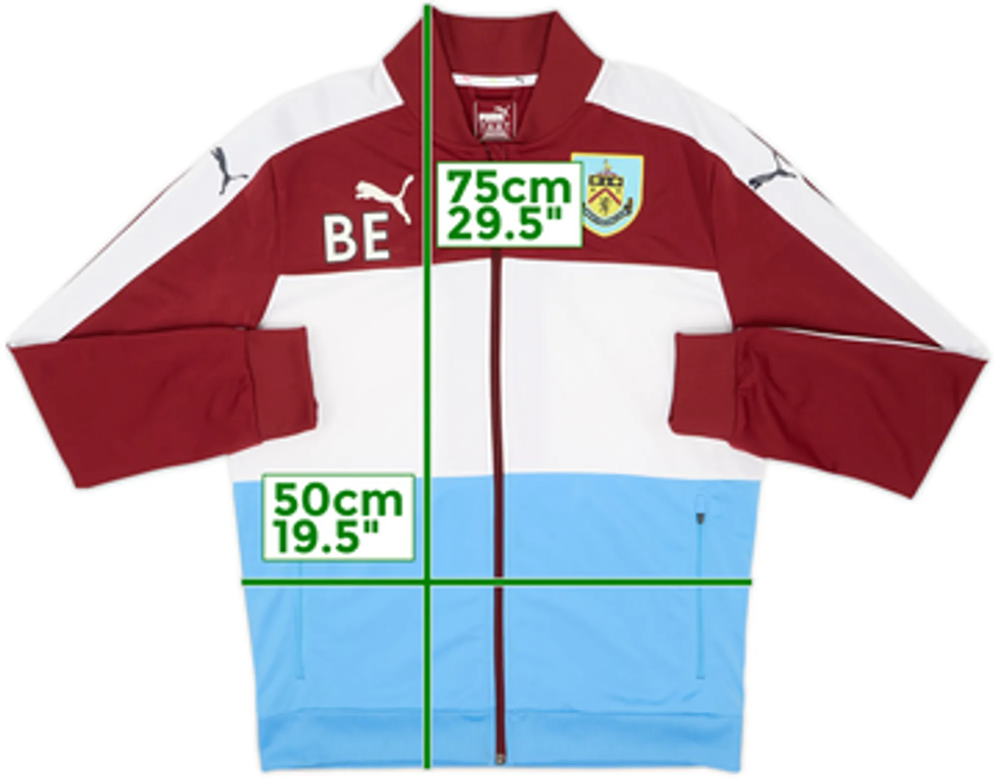 2016-17 Burnley Staff Issue Puma Track Jacket BE - 6/10 - (L)