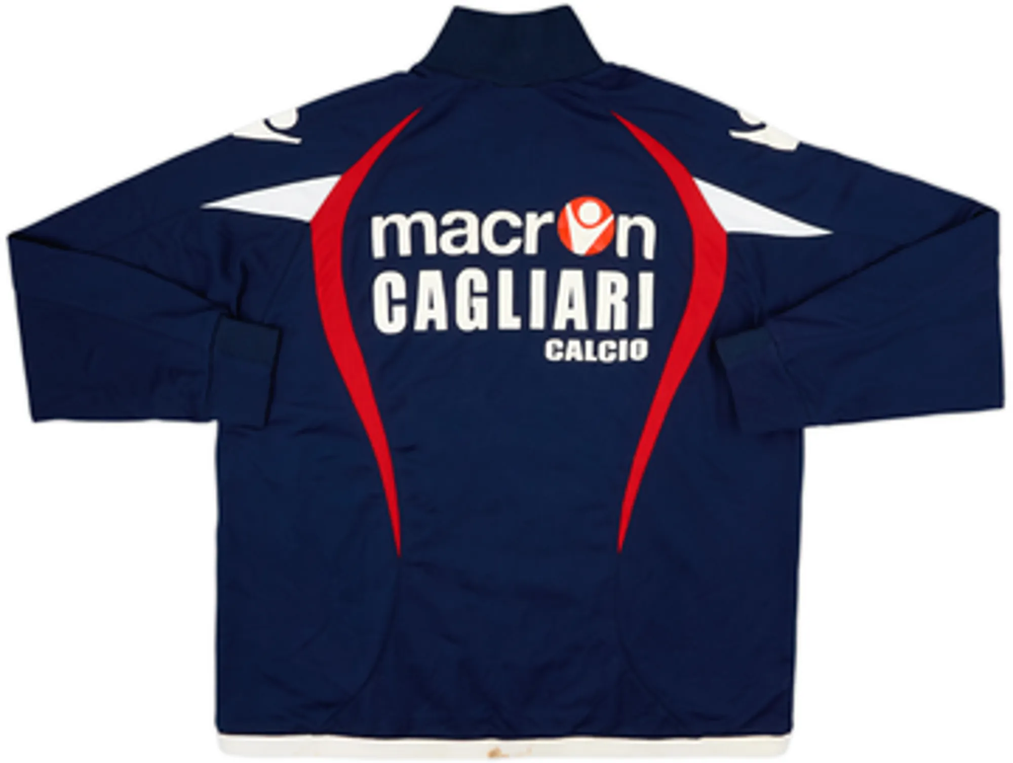 2010-11 Cagliari Macron 1/4 Zip Drill Top - 6/10 - (L)