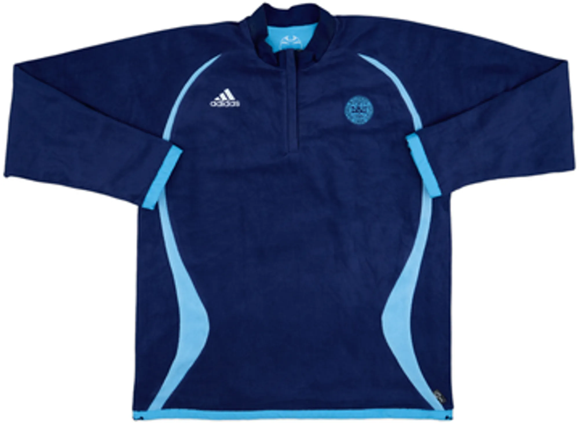 2007-08 Denmark adidas Reversible 1/4 Zip Drill Top - 6/10 - (XXL)