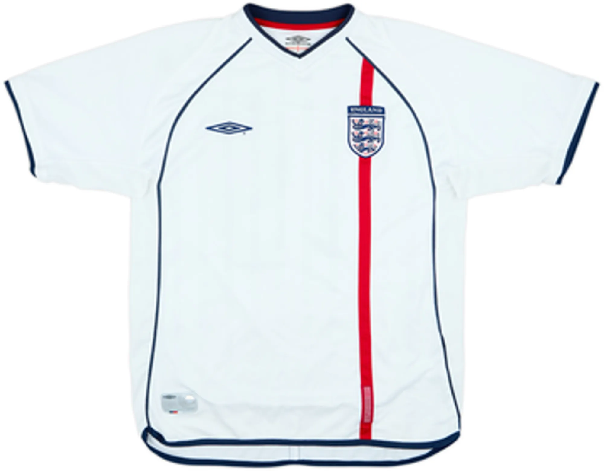 2001-03 England Home Shirt J Cole #19 - 8/10 - (L)