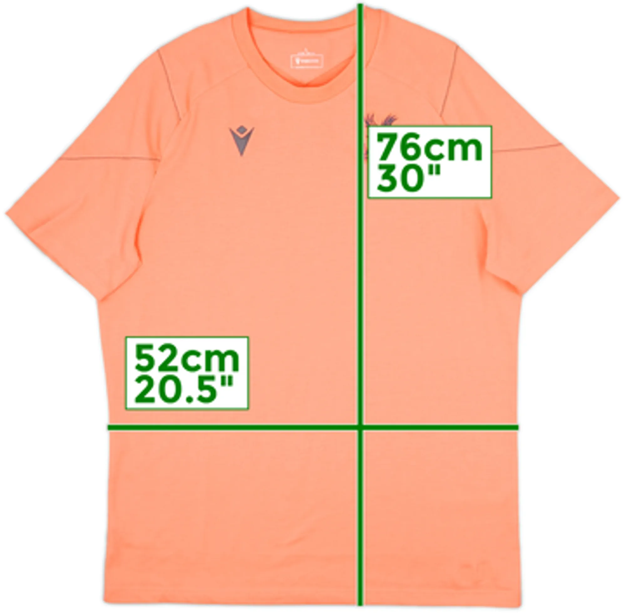 2023-24 Crystal Palace Macron Cotton Tee - 8/10 - (M)