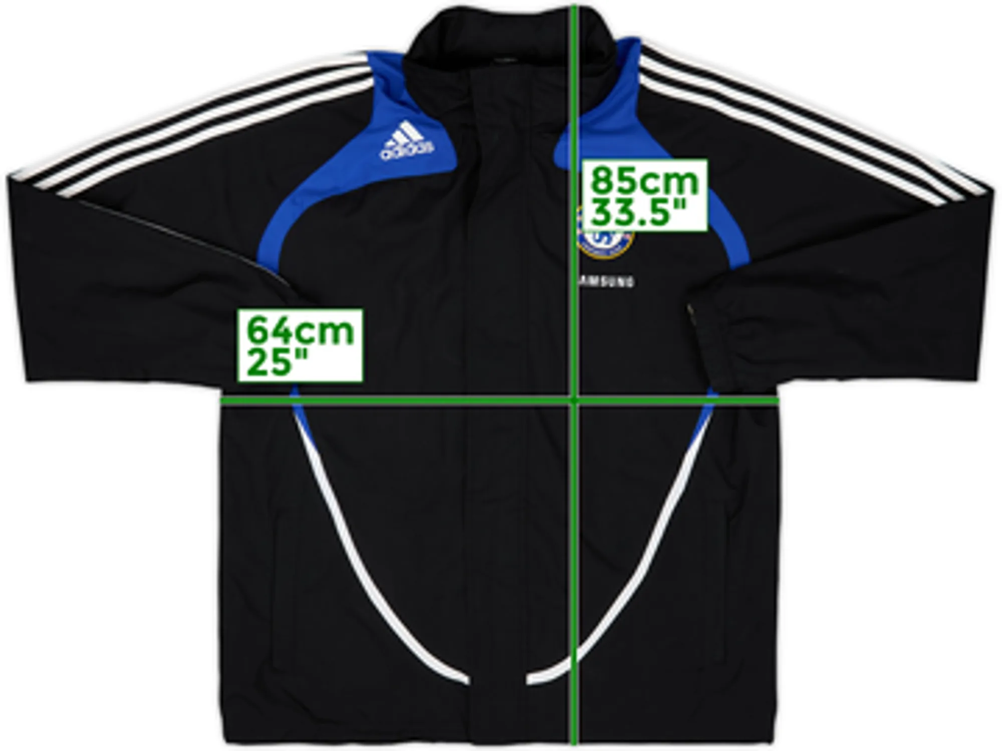 2008-09 Chelsea adidas Hooded Track Jacket - 6/10 - (L)