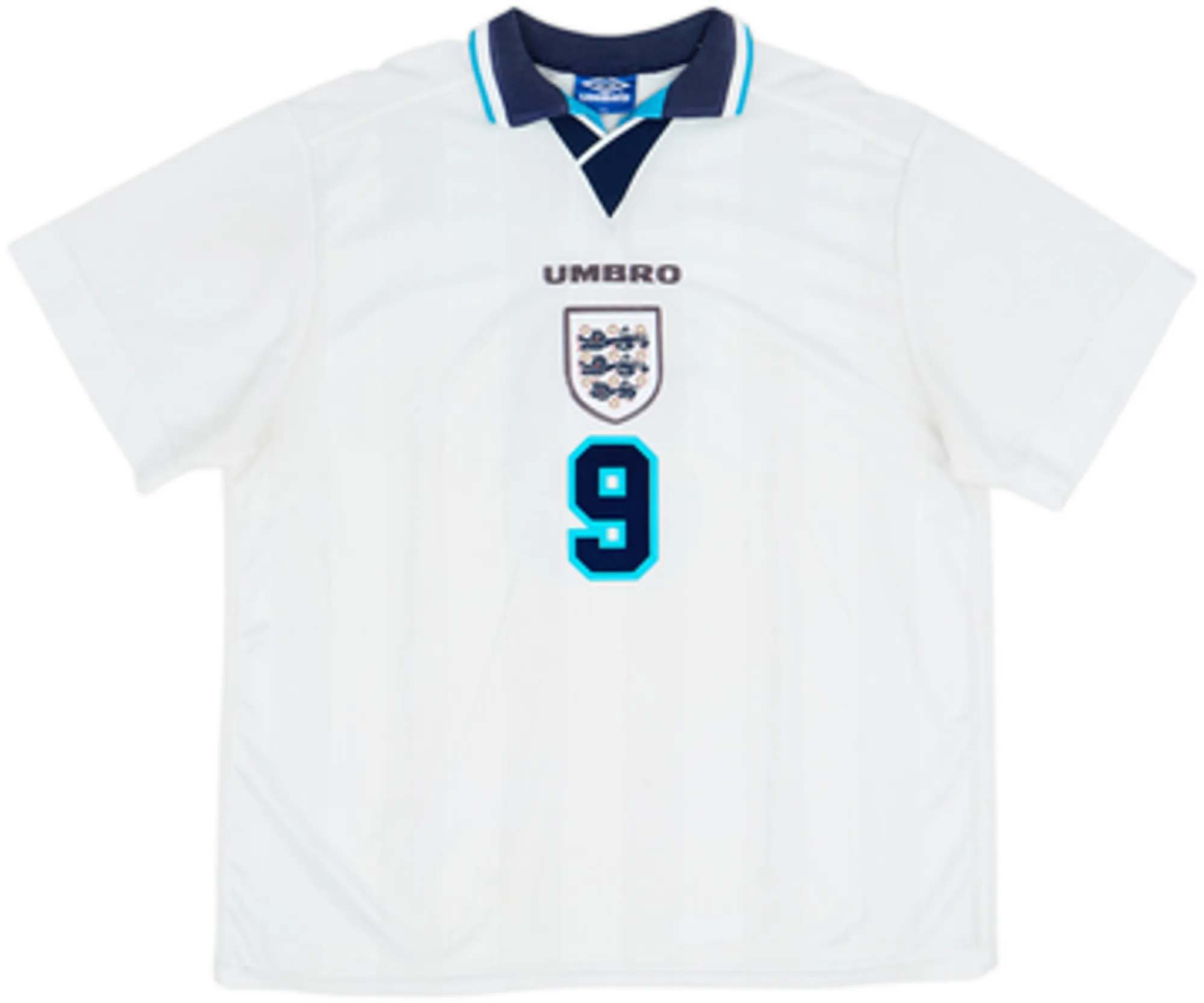 1995-97 England Home Shirt Shearer #9 - 5/10 - (XXL)