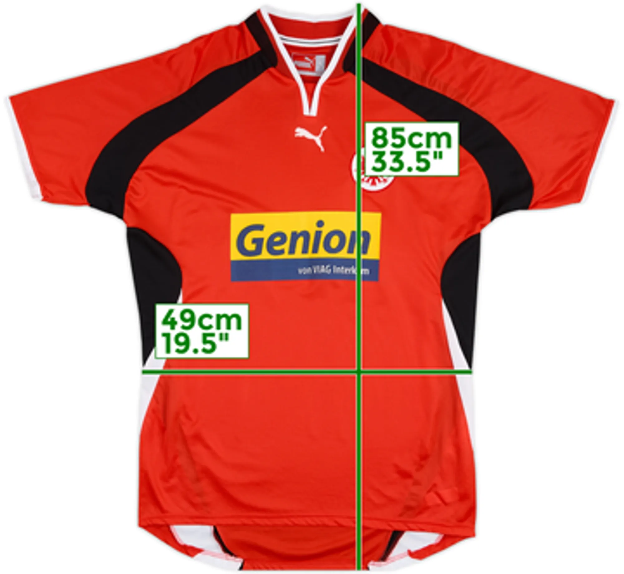 2000-01 Eintracht Frankfurt Home Shirt - 10/10 - (Women's XL)