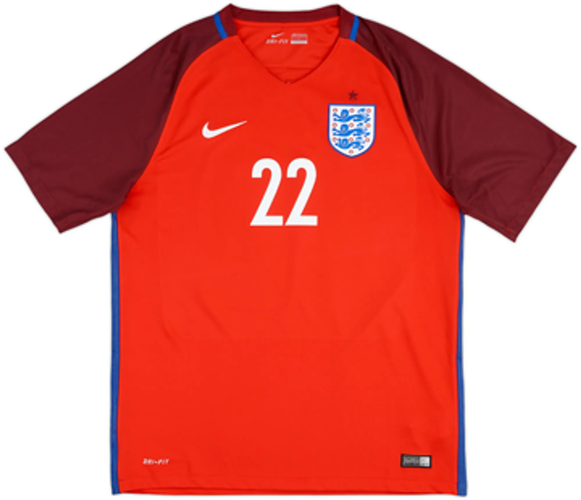 2016-17 England Away Shirt Rashford #22EL