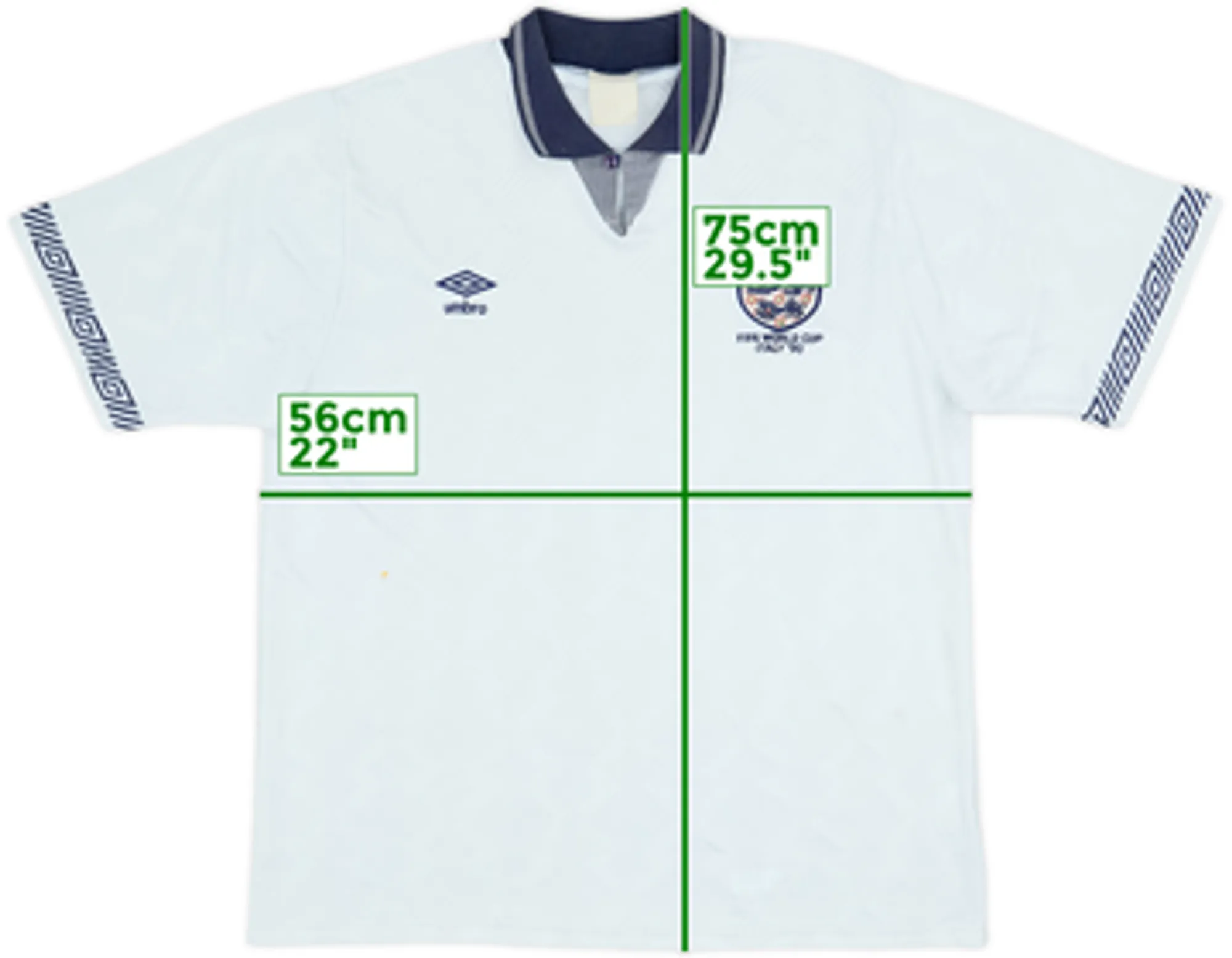 1990-92 England 'World Cup' Home Shirt - 6/10 - (XL)