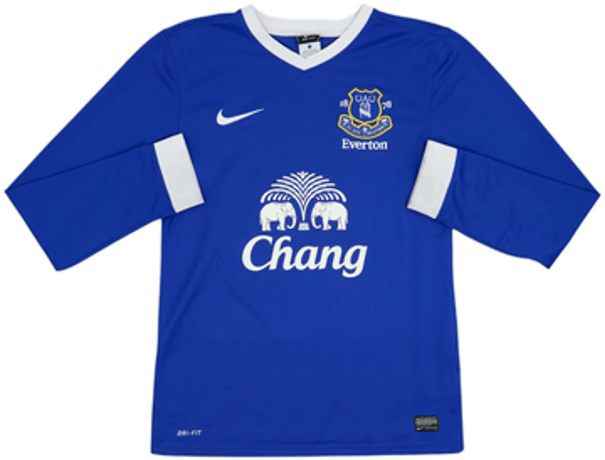2012-13 Everton Home L/S Shirt Stones #26 - 8/10 - (S)