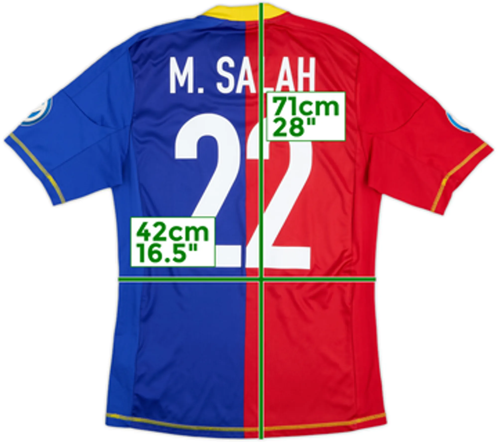 2012-13 FC Basel Home Shirt M.Salah #22 - 8/10 - (S)