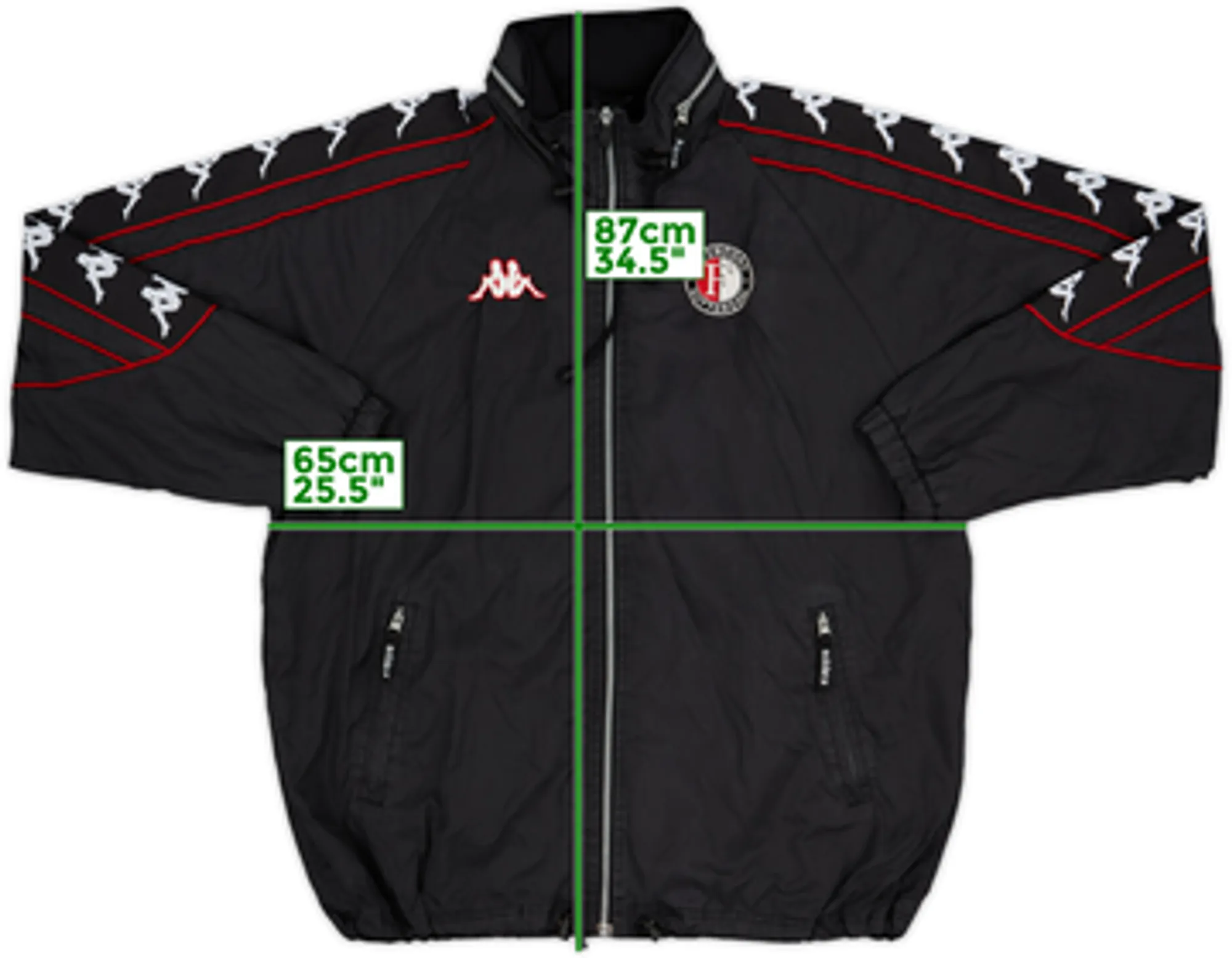 2000-01 Feyenoord Kappa Track Jacket - 8/10 - (XL)