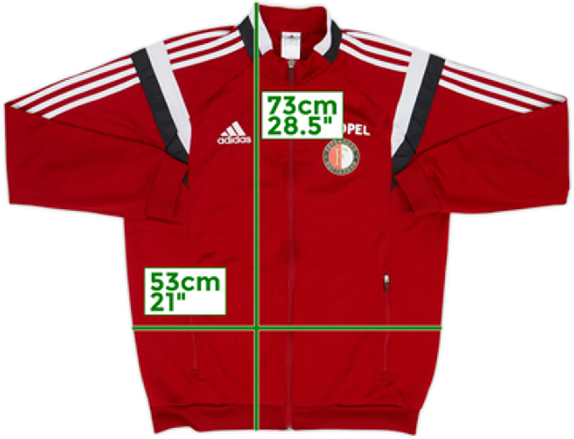 2014-15 adidas Template Track Jacket (Feyenoord) - 5/10 - (M)