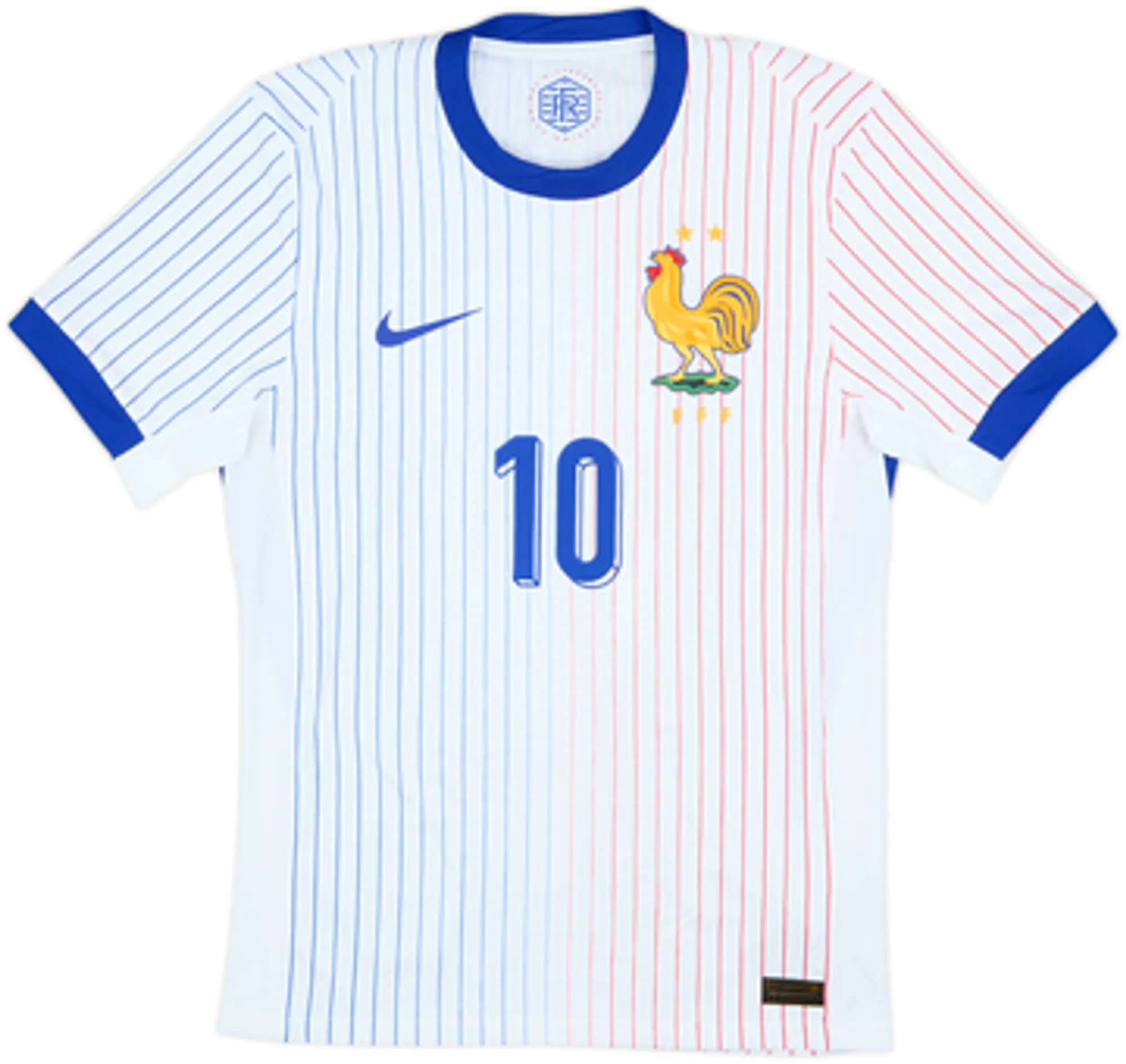 2024-25 France Authentic Away Shirt Mbappe #10 - 10/10 - (S)