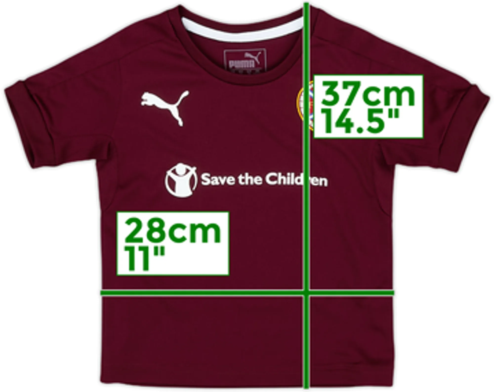 2016-17 Hearts Home Shirt - 10/10 - (12-18 Months)