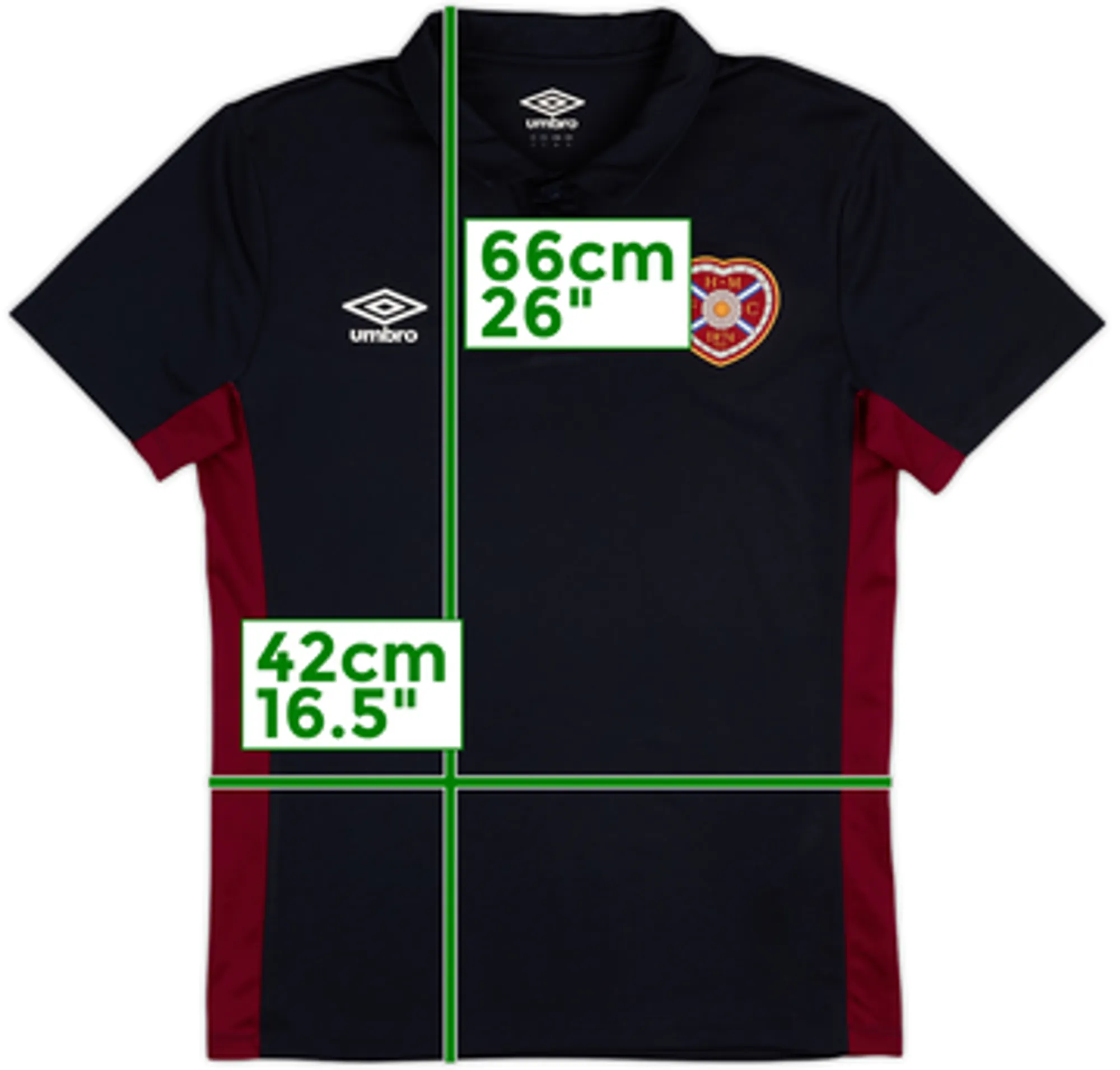 2020-21 Hearts Umbro Polo Shirt - 8/10 - (S)