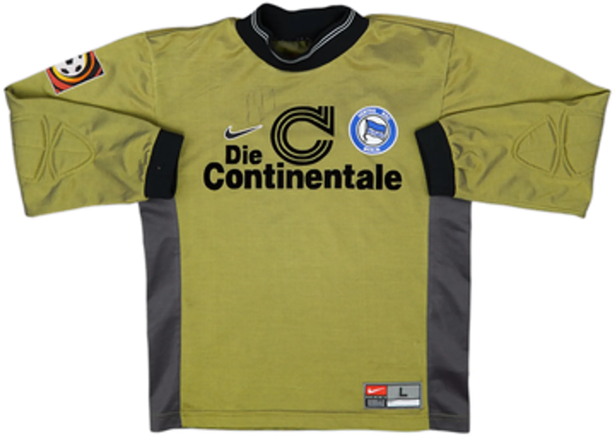 1999-00 Hertha Berlin Signed GK Shirt Kiraly #1 - 8/10 - (L.Boys)