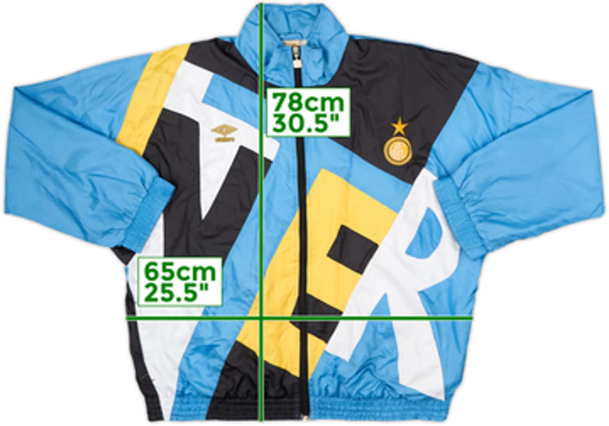 1991-92 Inter Milan Umbro Track Jacket - 8/10 - (XXL)