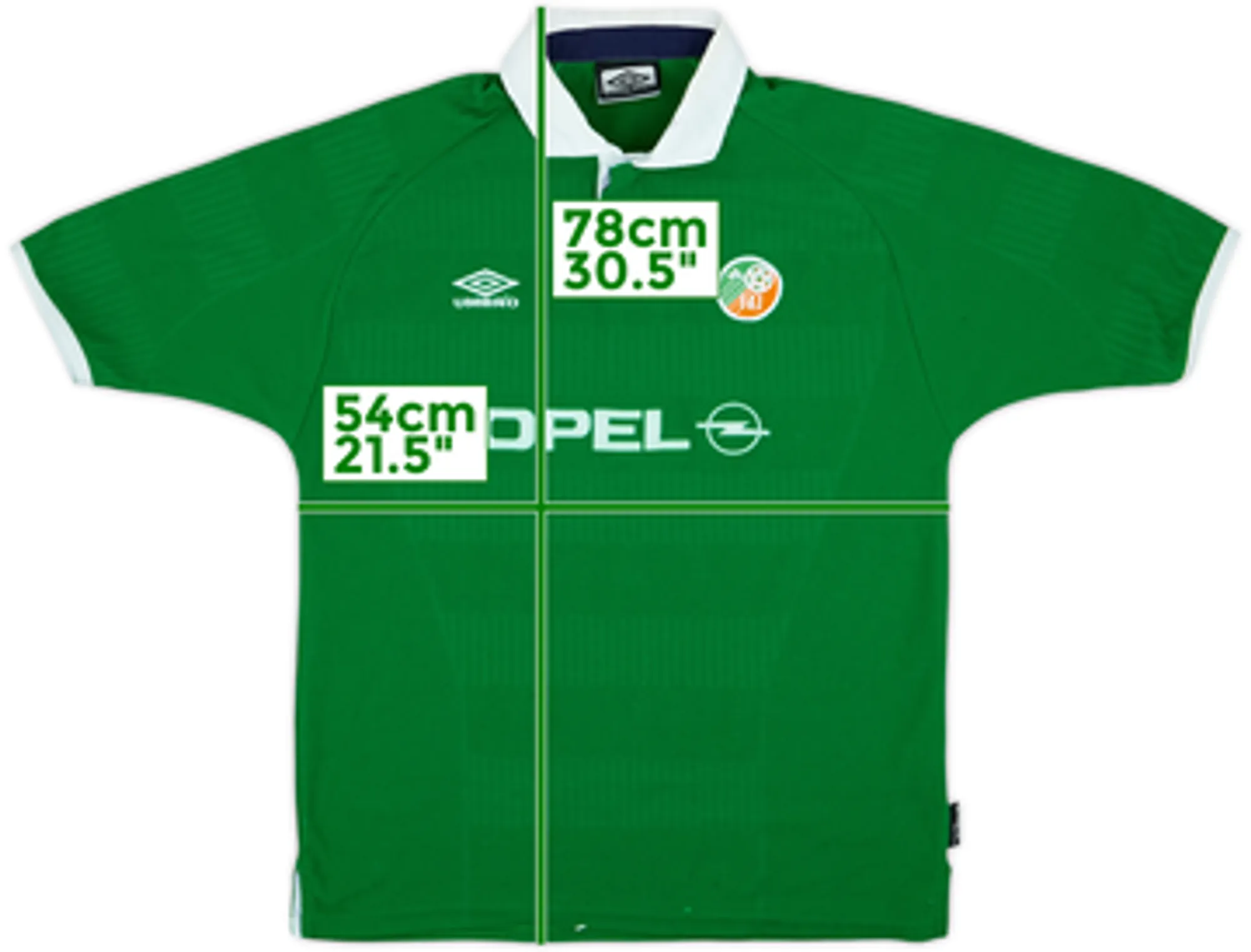 2000-01 Ireland Home Shirt - 9/10 - (L)