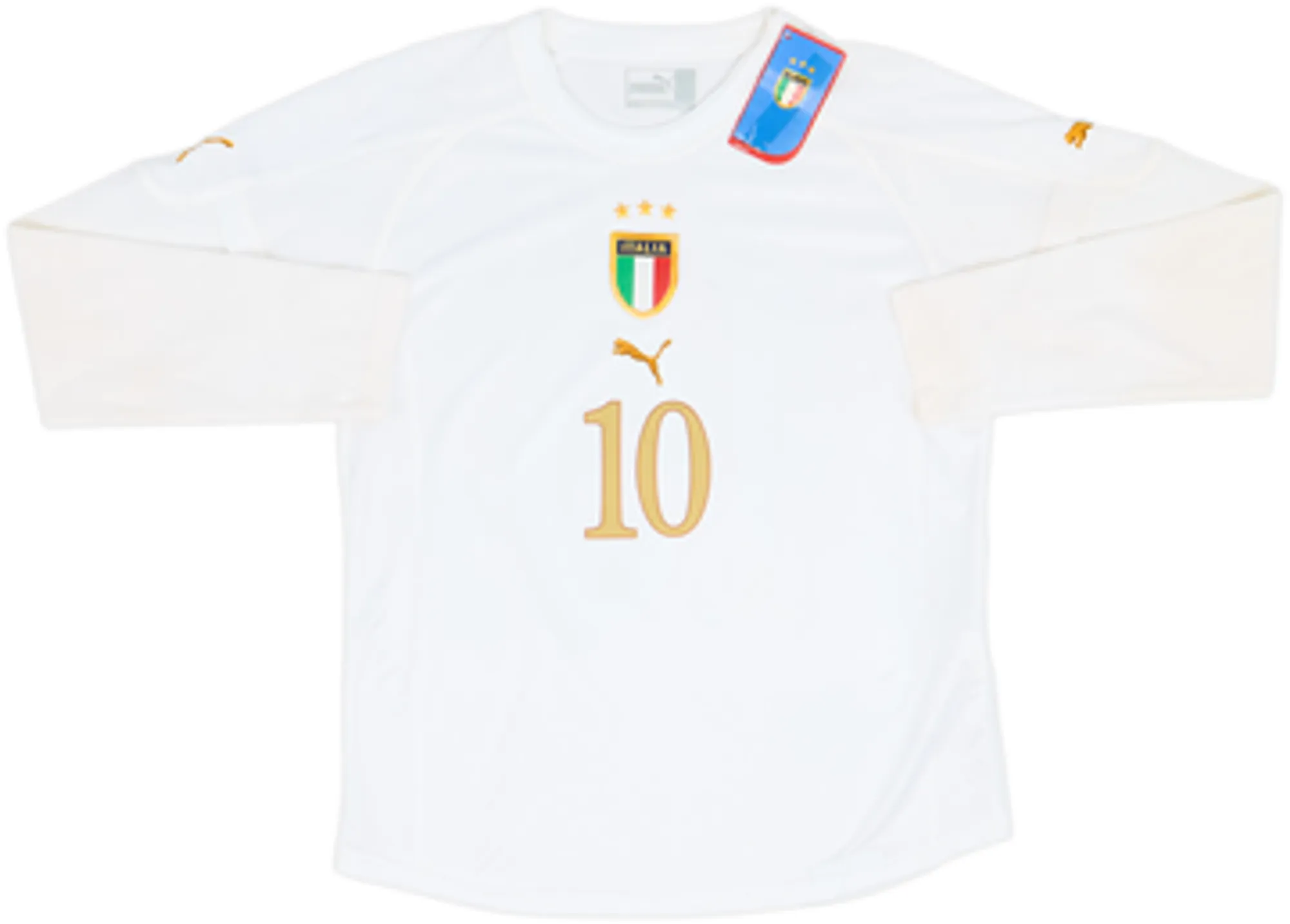 2004-06 Italy Player Issue Away L/S Shirt Totti #10 (Women's L)