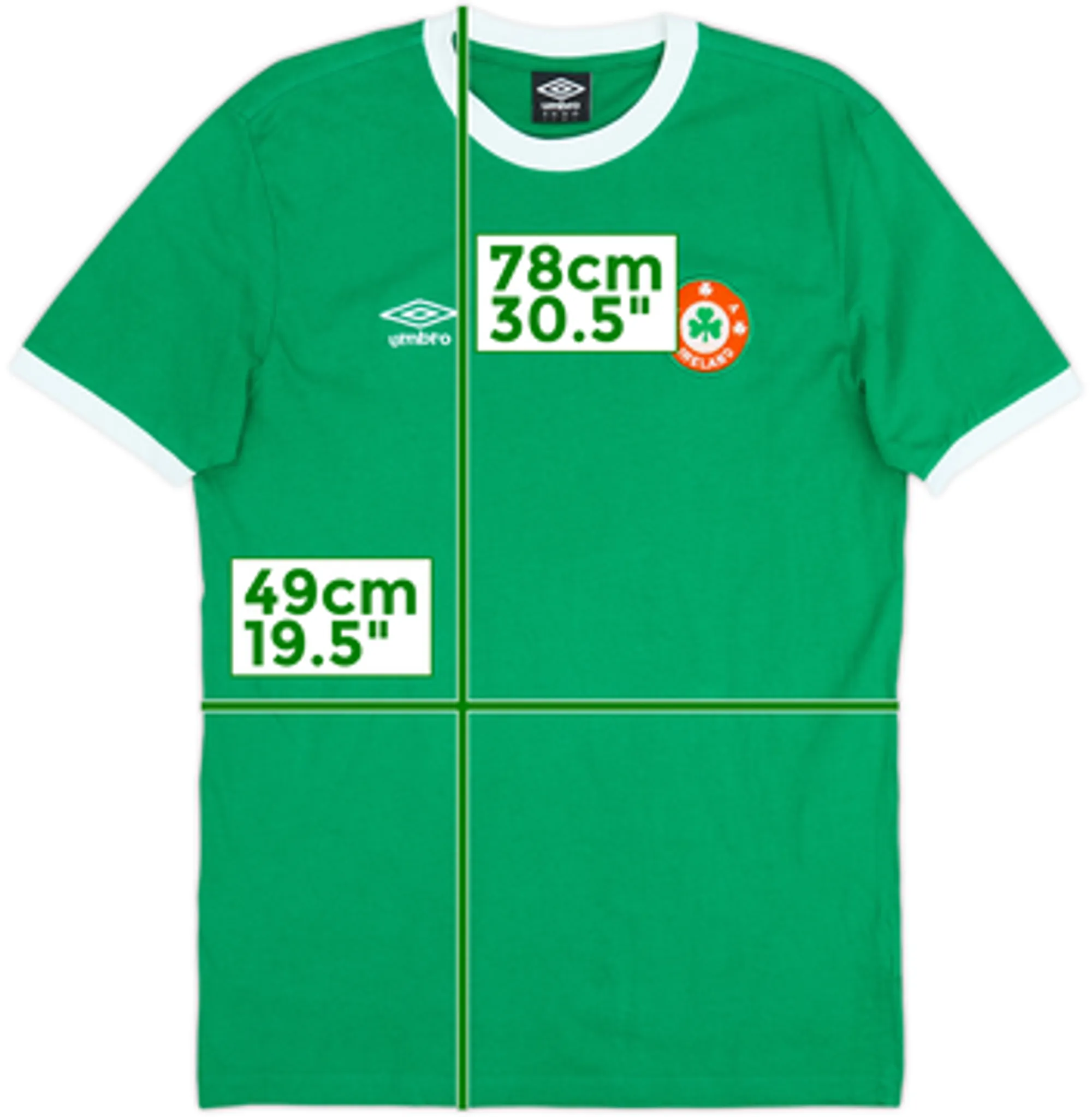 2020-21 Ireland Umbro Cotton Tee - 9/10 - (L)