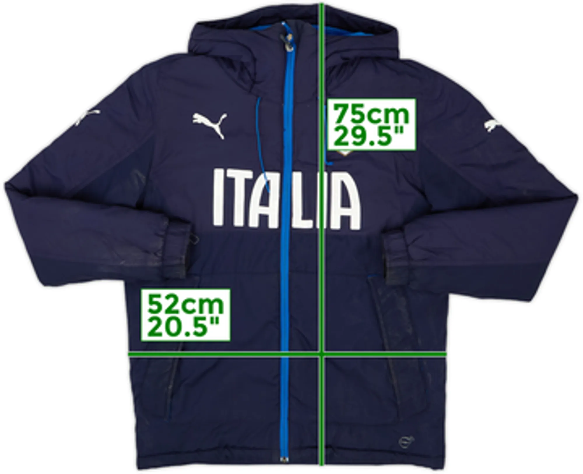 2013-14 Italy Puma Padded Bench Coat - 9/10 - (XS)
