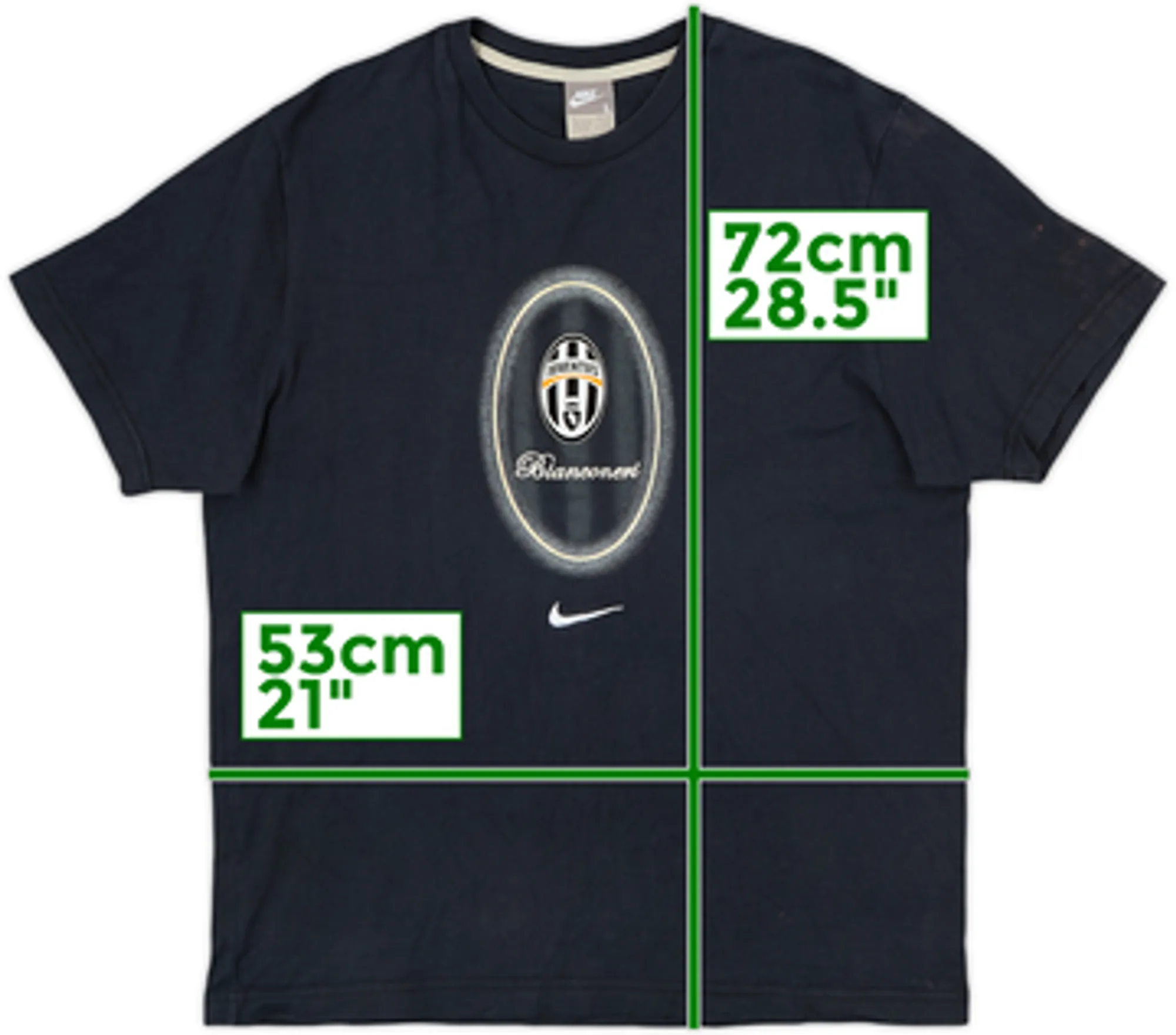 2007-08 Juventus Nike Cotton Tee - 5/10 - (L)