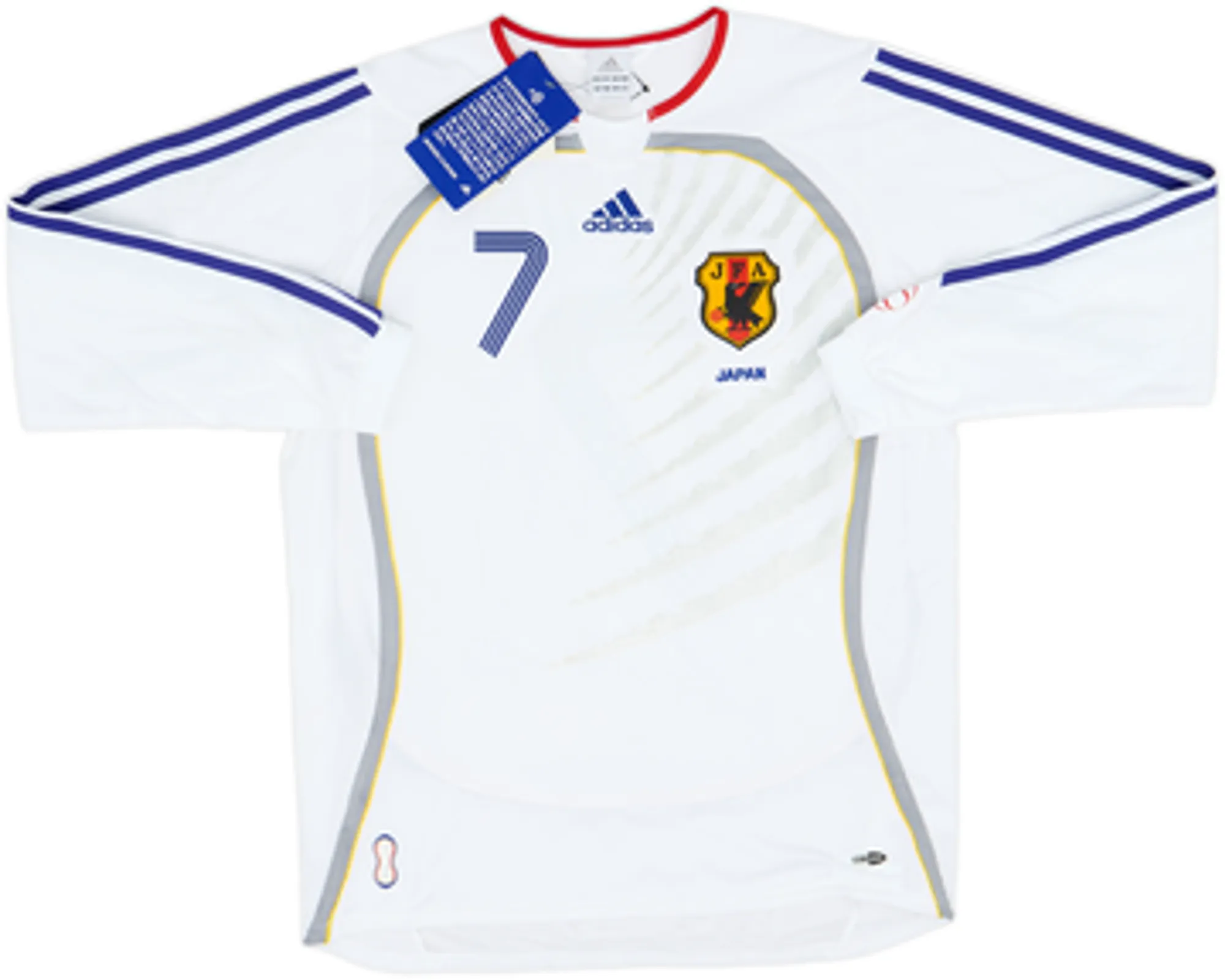 2006-08 Japan Away L/S Shirt Nakata #7 (L)
