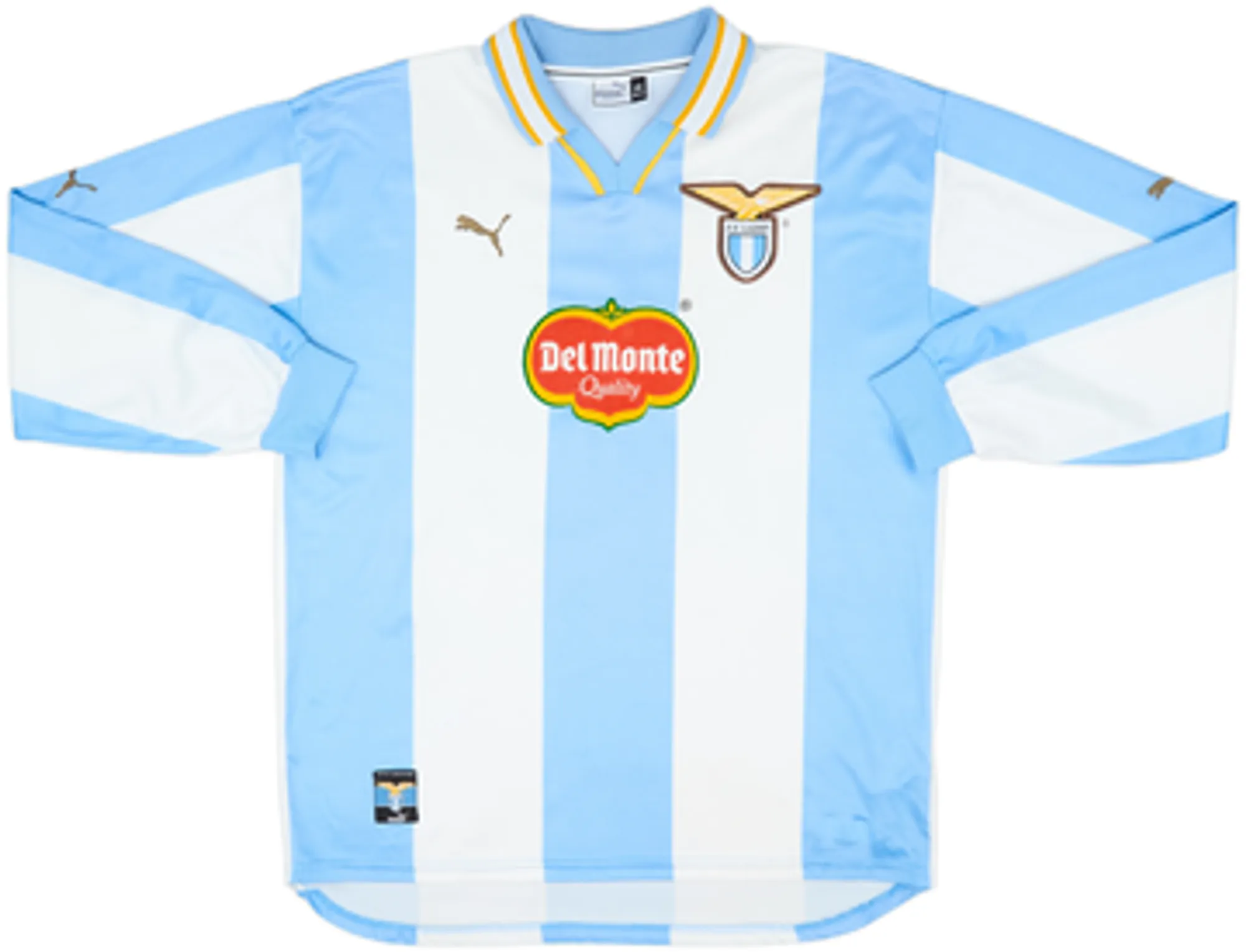 1999-00 Lazio European Home L/S Shirt Nedved #18 - 6/10 - (XL)