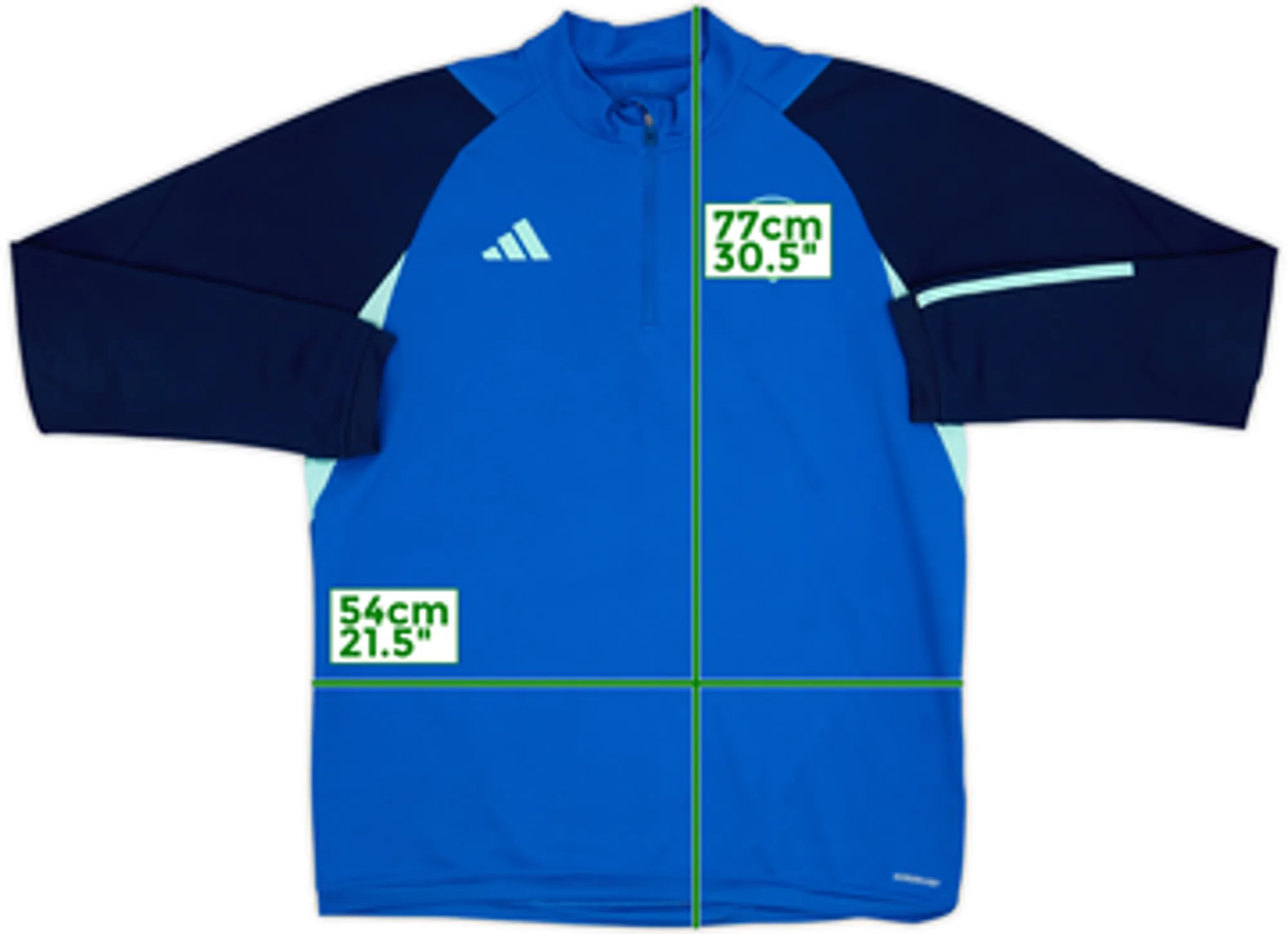 2023-24 Leeds United adidas 1/4 Zip Drill Top - 8/10 - (L)