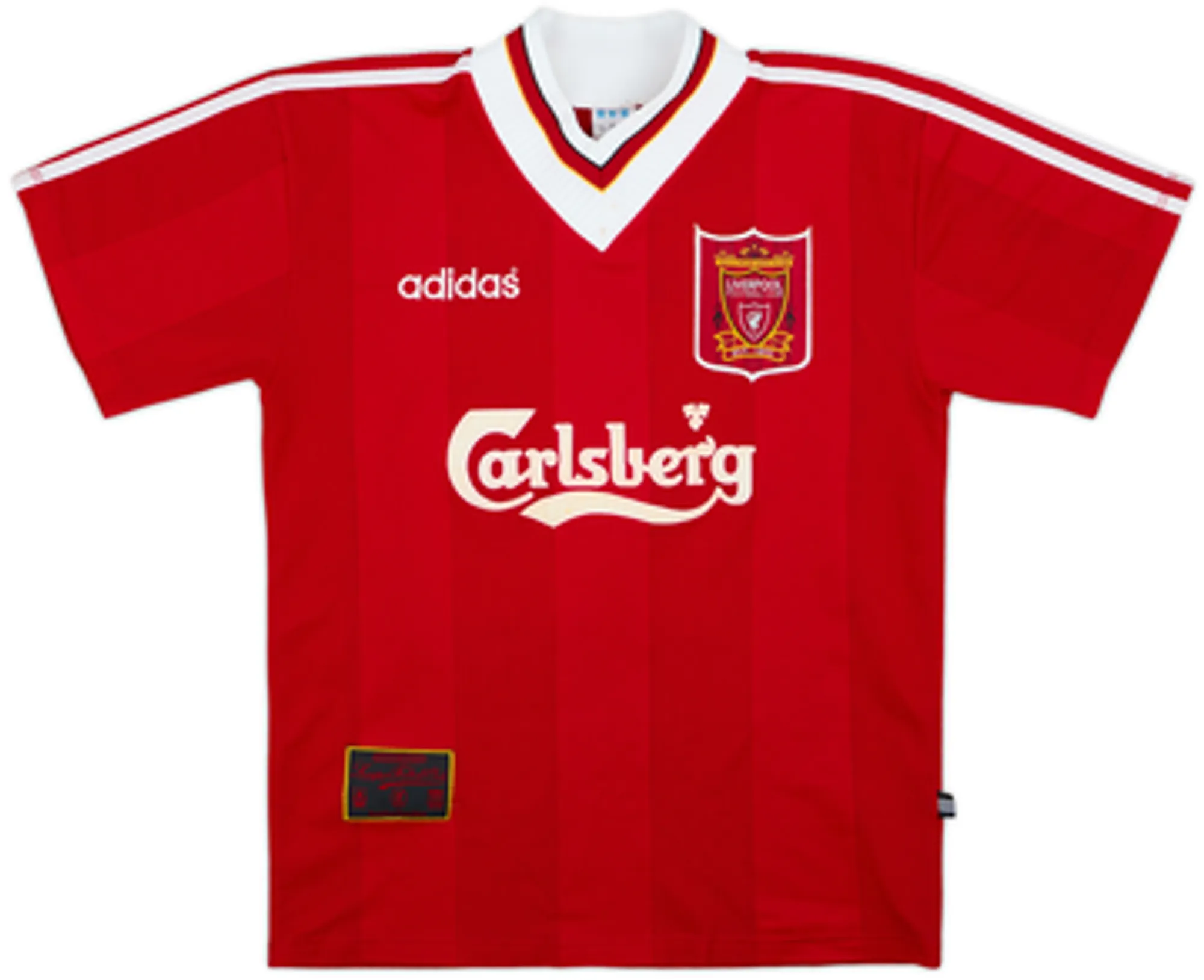 1995-96 Liverpool Home Shirt Redknapp #15 - 6/10 - (S)