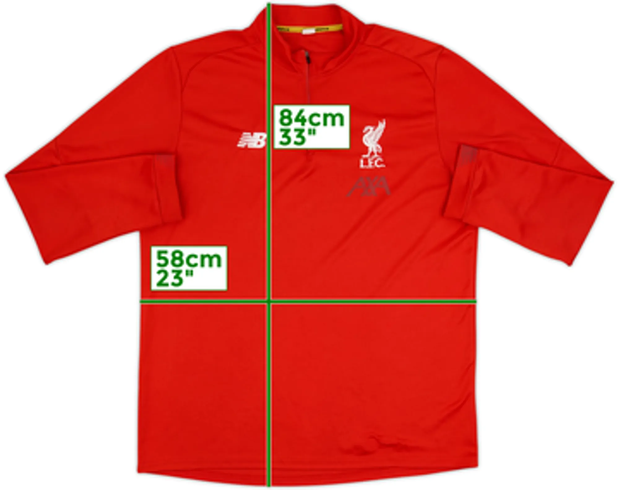 2018-19 Liverpool New Balance 1/4 Zip Drill Top - 5/10 - (XXL)
