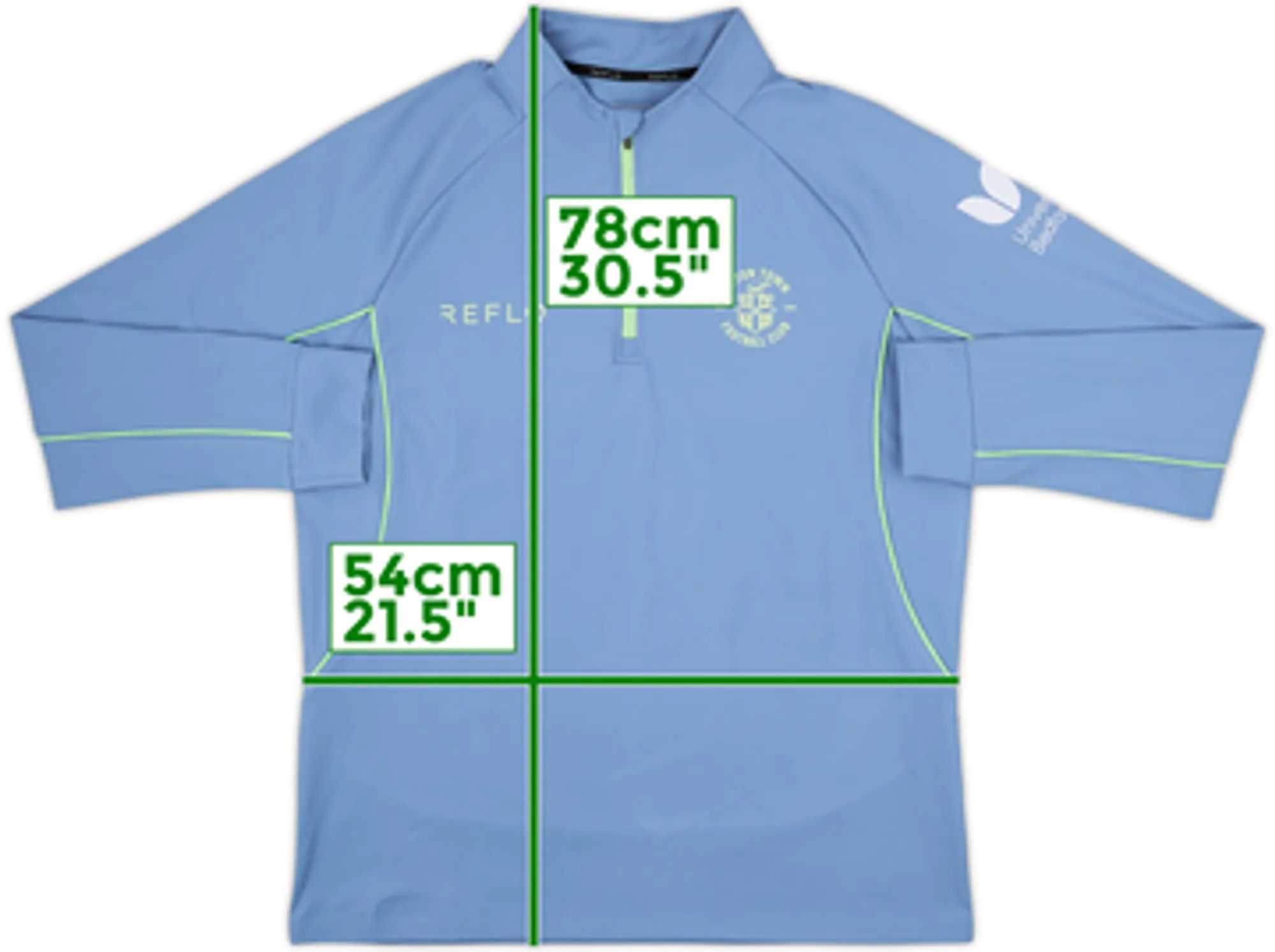 2025-26 Luton Town Reflo 1/4 Zip Drill Top - 10/10 - (L)