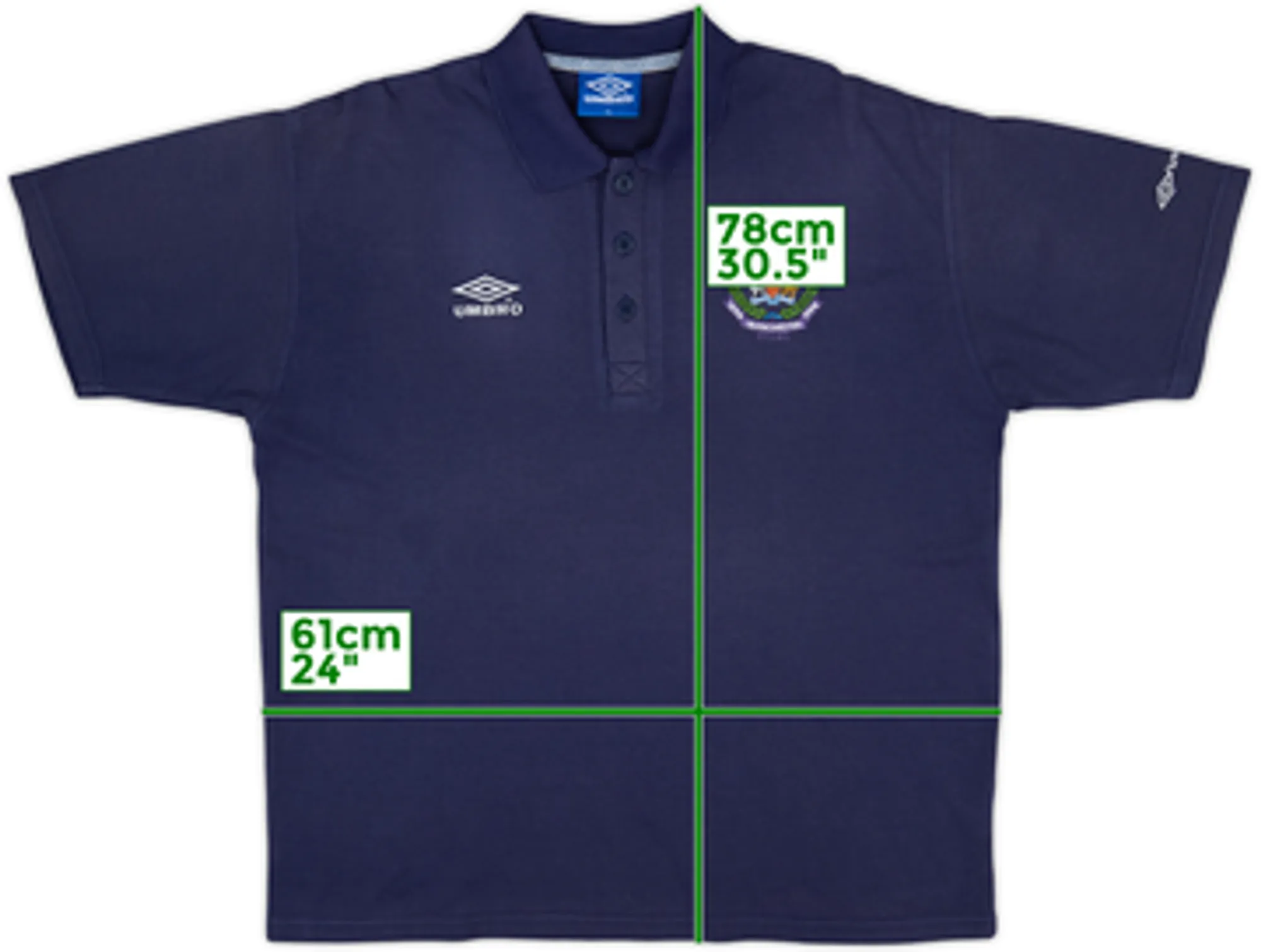 1993-94 Manchester City Umbro Centenary Polo Shirt - 9/10 - (XL)