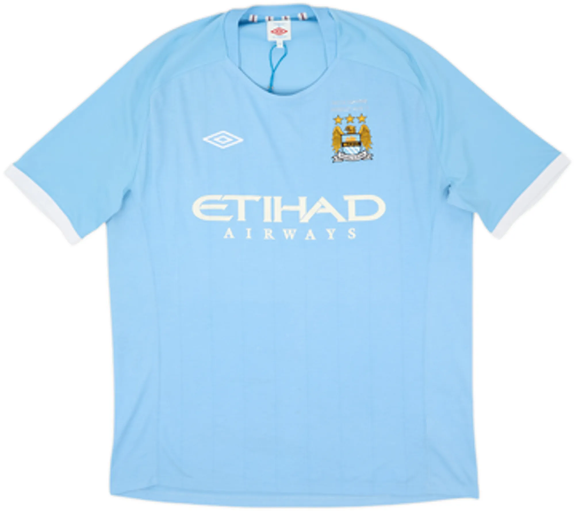 2010-11 Manchester City 'FA Cup Final' Home Shirt Balotelli #45 - 6/10 - (XL)