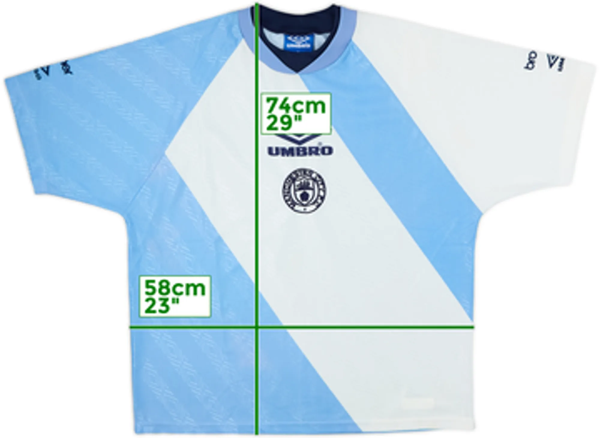 1994-95 Manchester City Umbro Training Shirt - 8/10 - (XL)