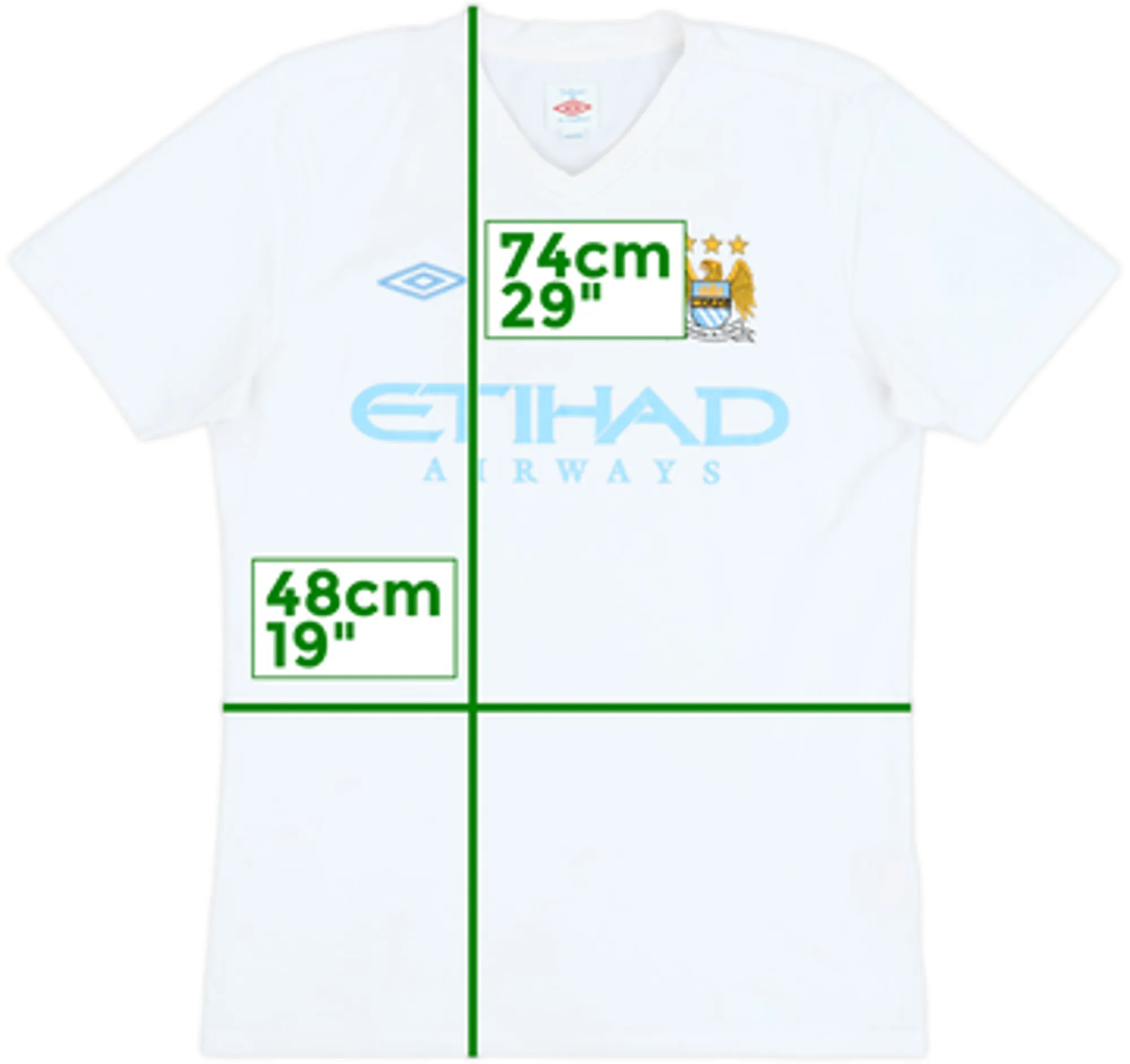 2010-11 Manchester City Umbro Cotton Tee - 6/10 - (M)