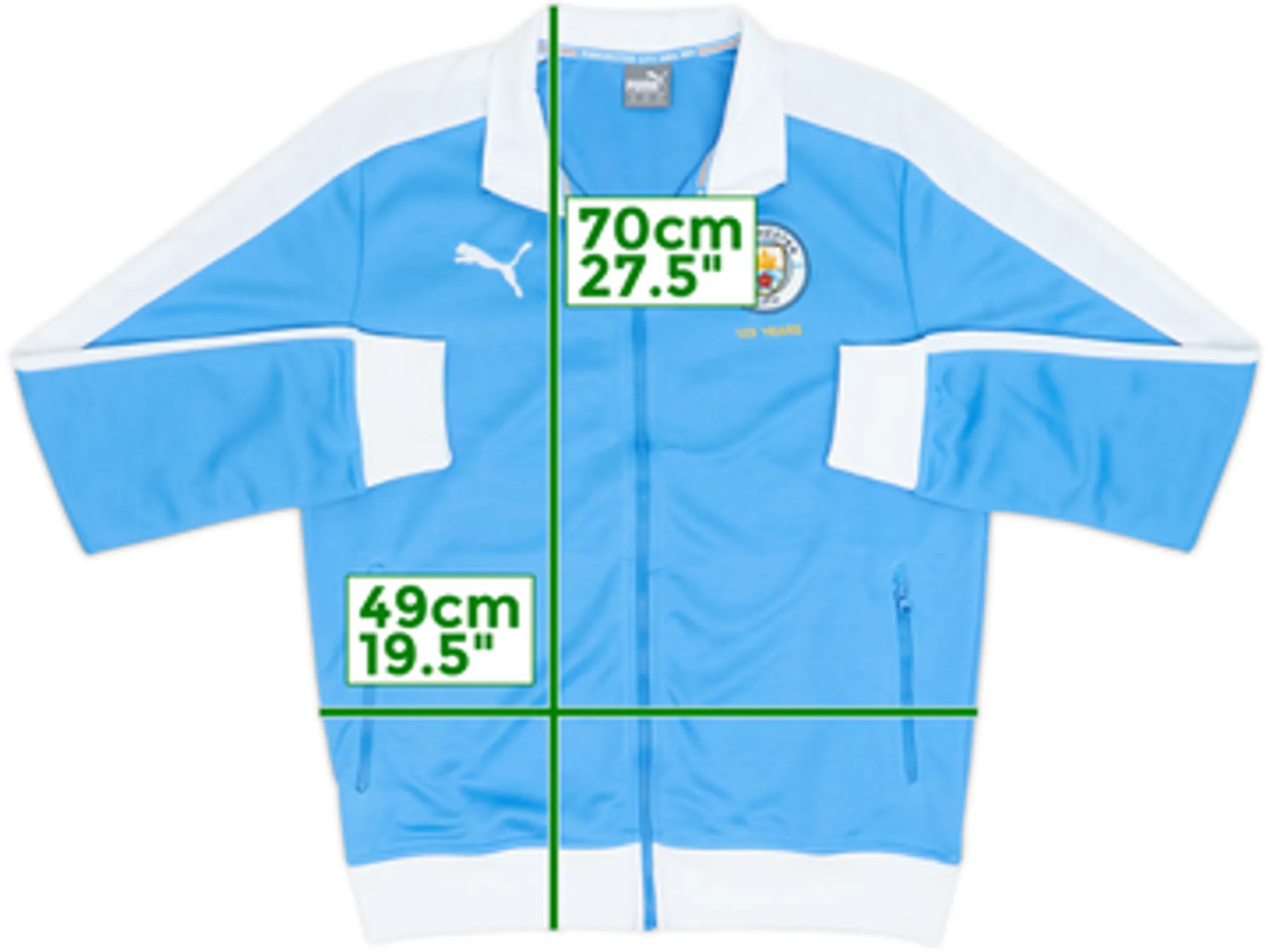 2019-20 Manchester City Puma Retro Track Jacket - 10/10 - (M)