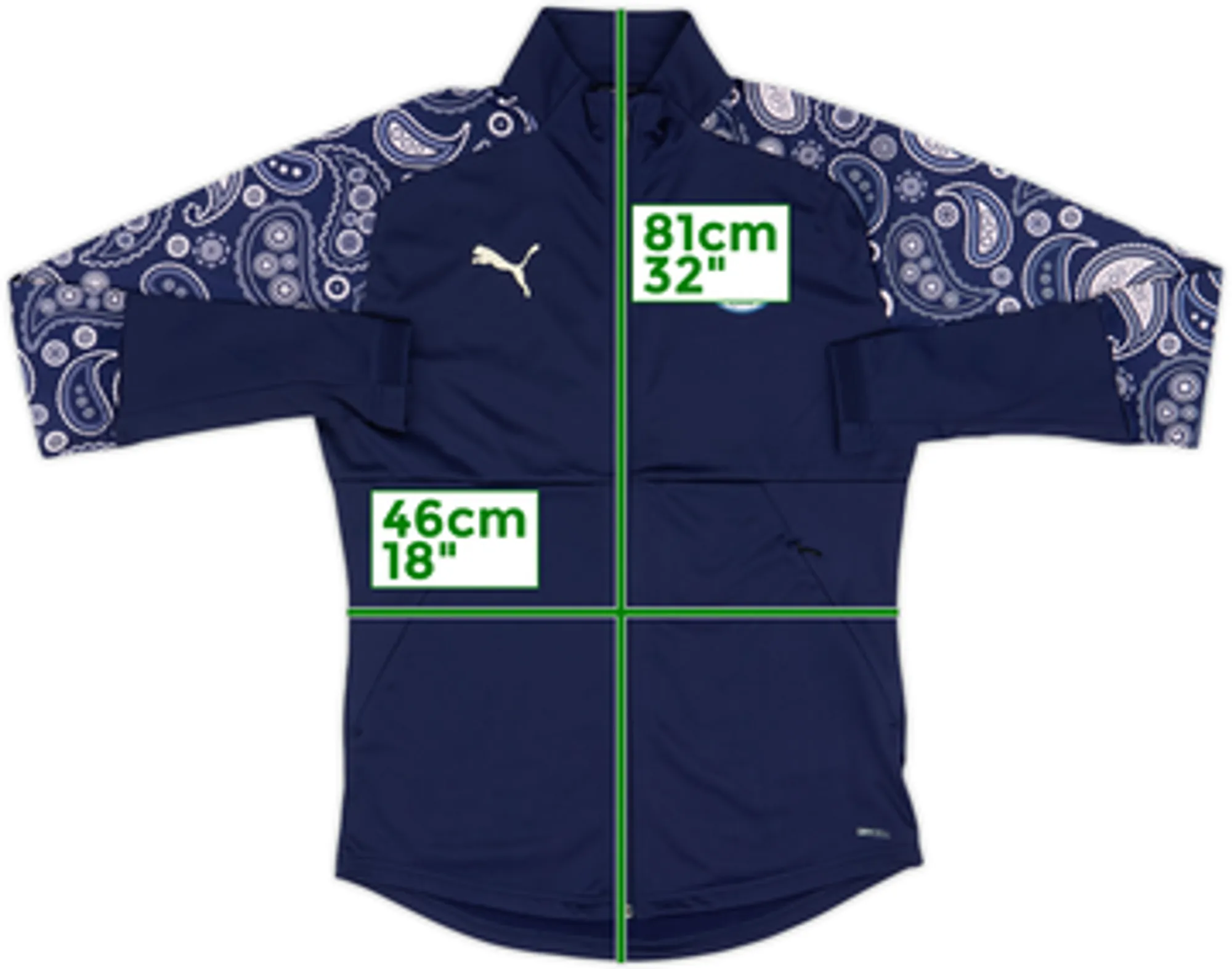 2020-21 Manchester City Puma Track Jacket - 8/10 - (M)