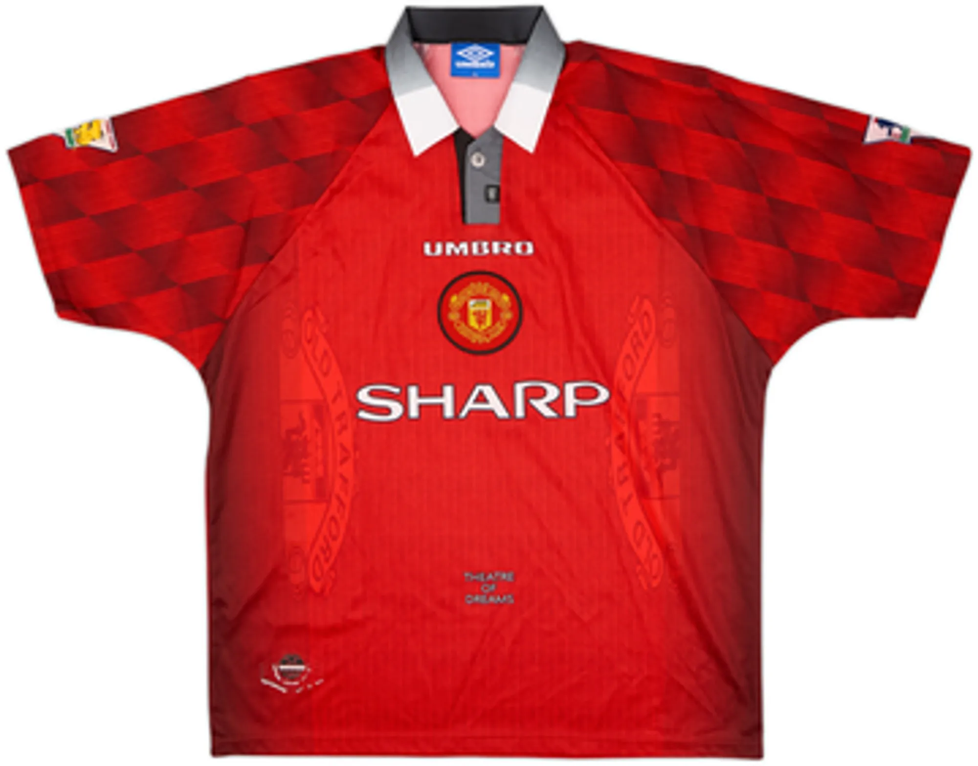 1996-98 Manchester United Home Shirt Beckham #7 - 5/10 - (XL)