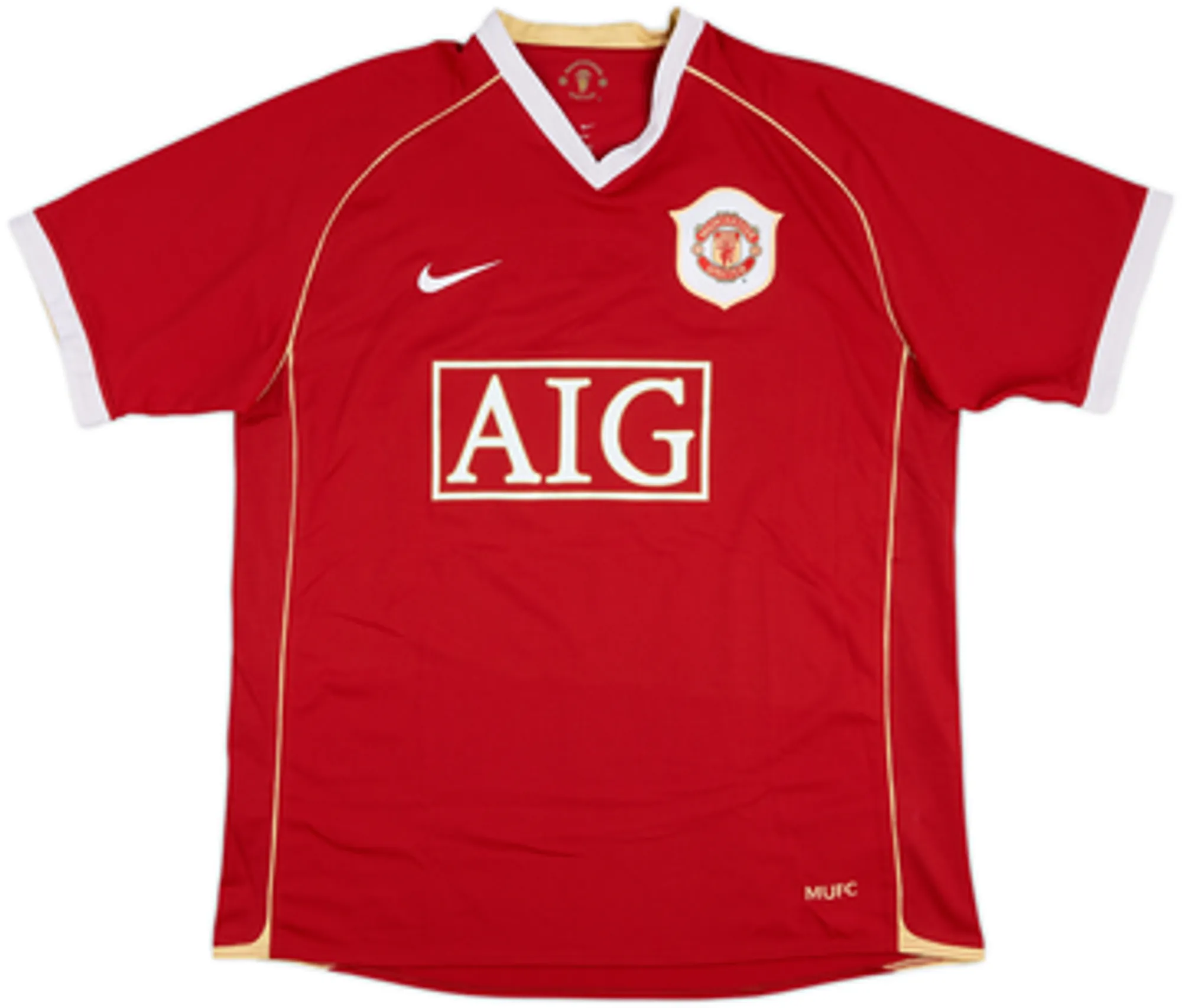 2006-07 Manchester United Home Shirt Neville #2 - 6/10 - (L)