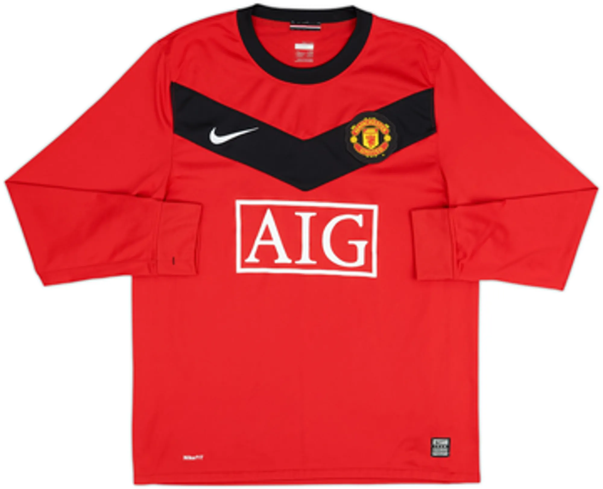 2009-10 Manchester United Home L/S Shirt Rooney #10 - 8/10 - (M)