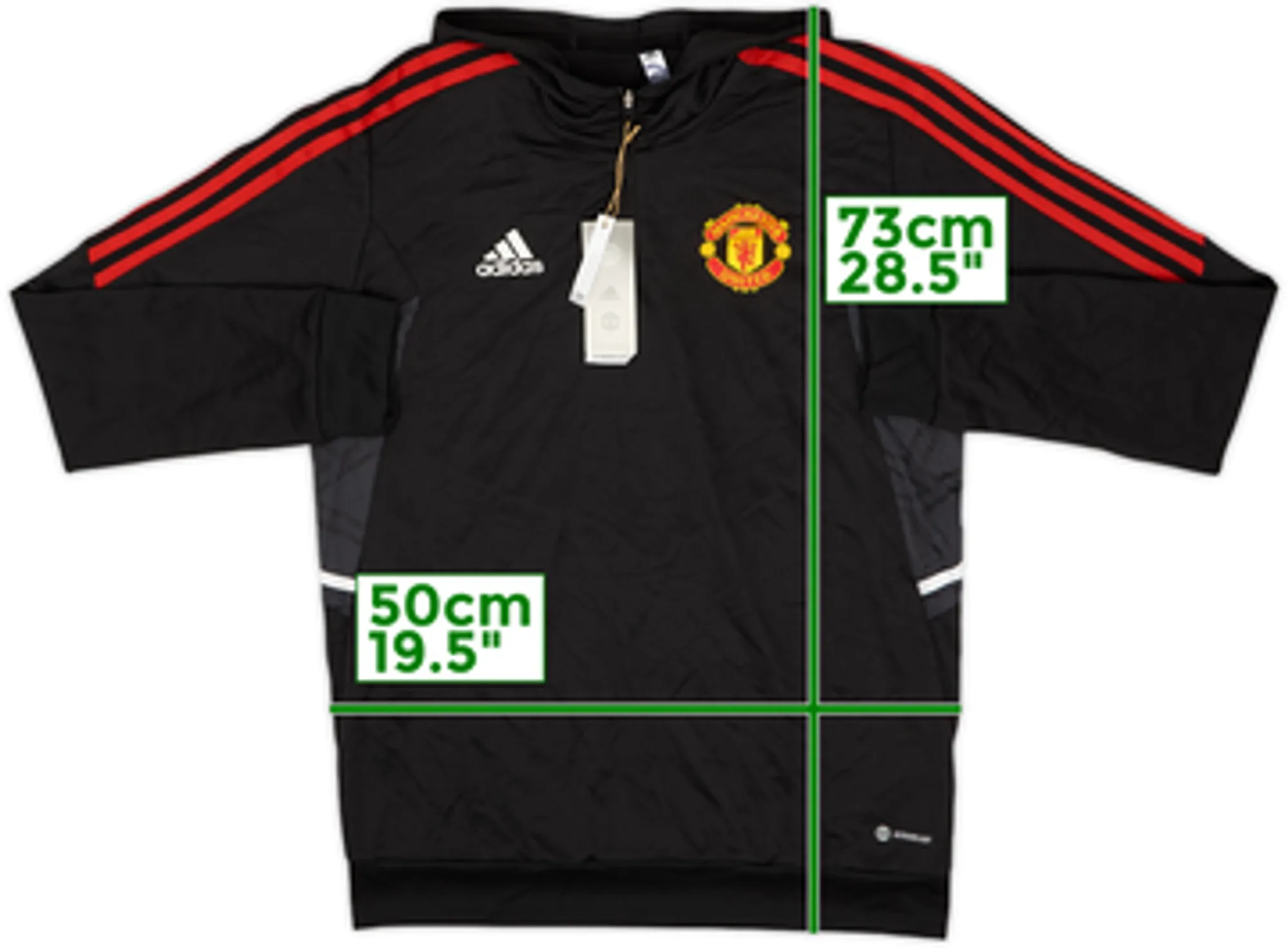 2022-23 Manchester United adidas 1/4 Zip Drill Top (L)